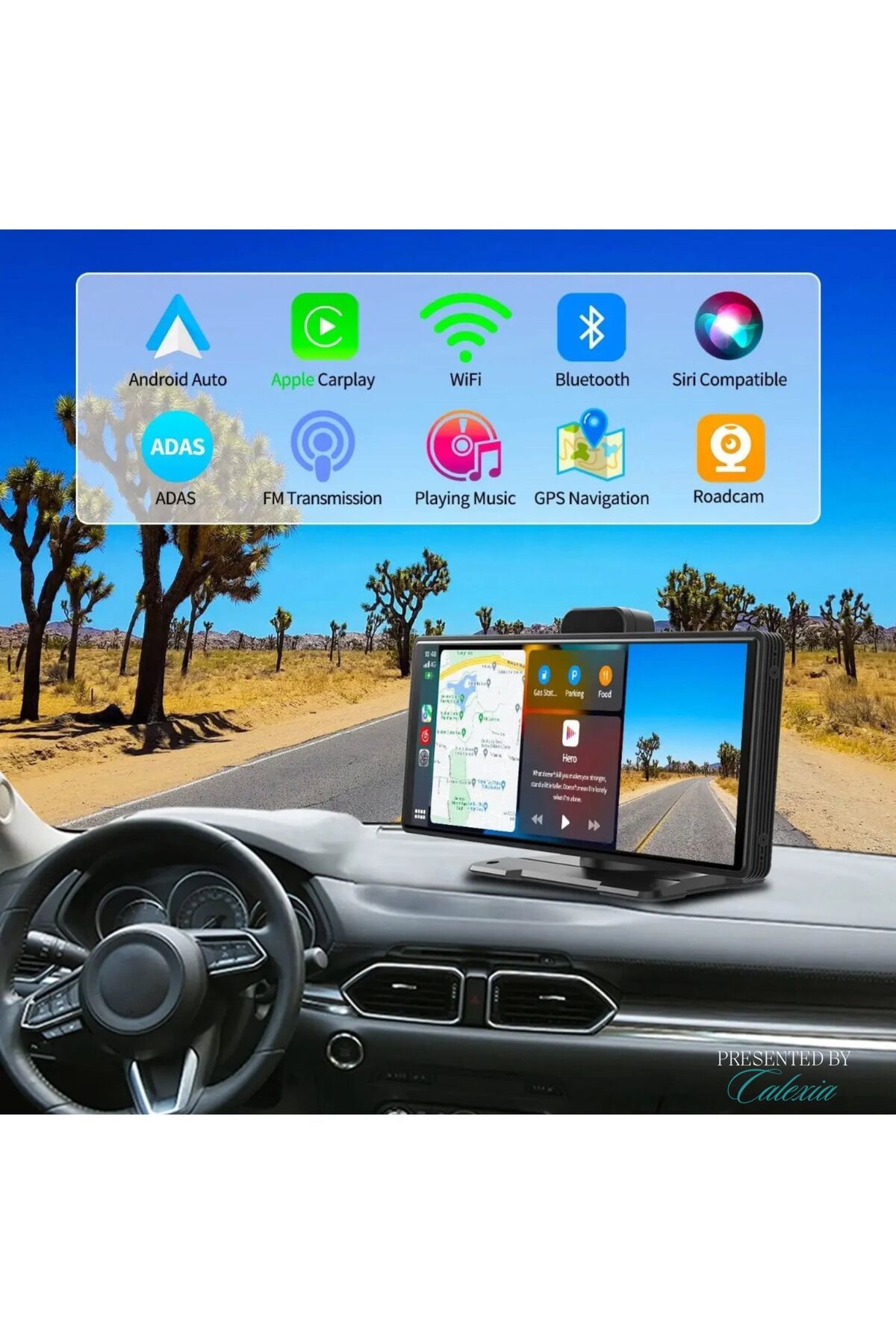 e-Wantay-Car Navigation 10.26" HD MP5, Wireless CarPlay & Android Auto, Bluetooth, Screen Mirroring, Black 9