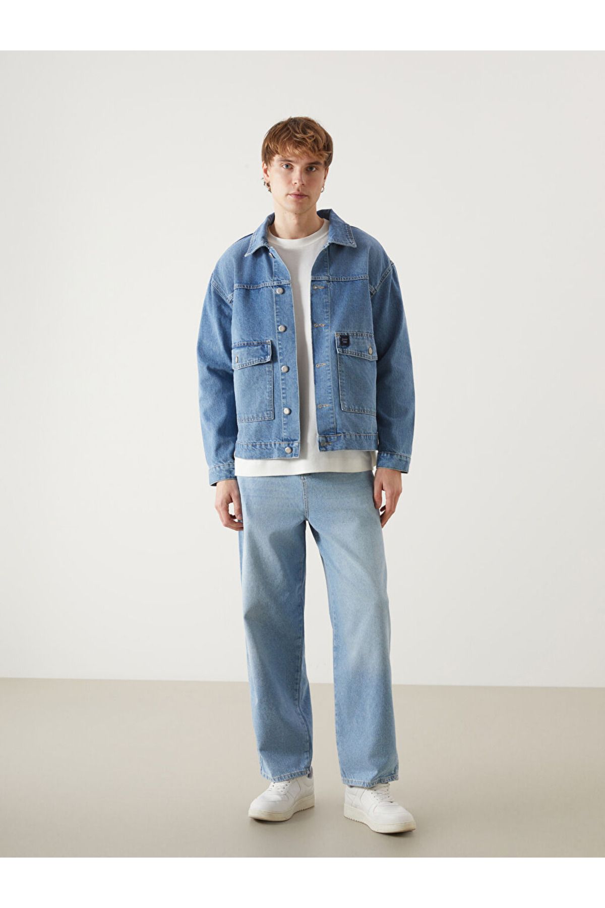 LC Waikiki Geniş ve Bol Kesim %100 Pamuk Denim Kumaş Erkek Jean