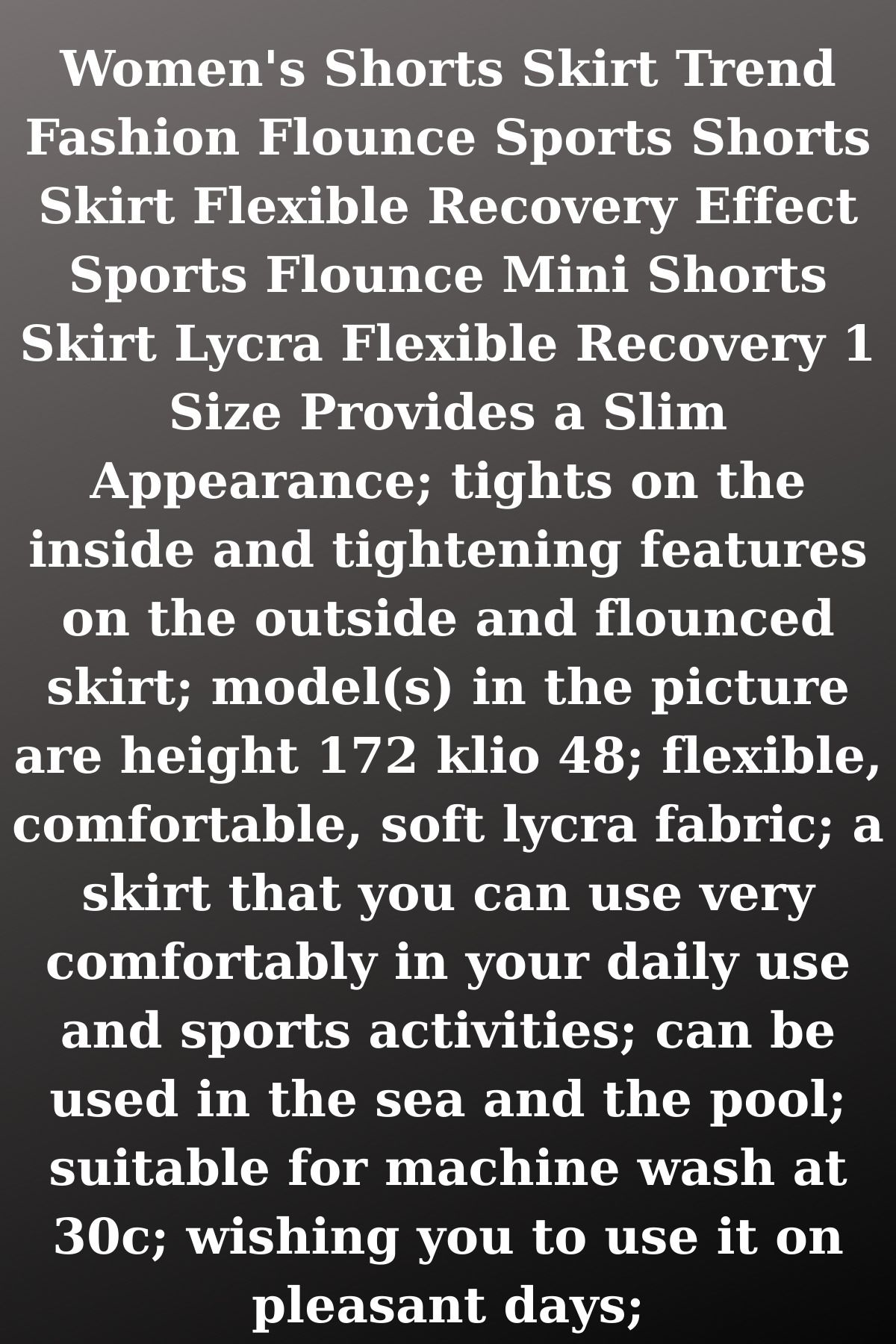 mrmpro-Fusta sport pentru femei cu volan, cu pantaloni scurți, elastic, elastic, 1 mărime, oferă un aspect subțire 8