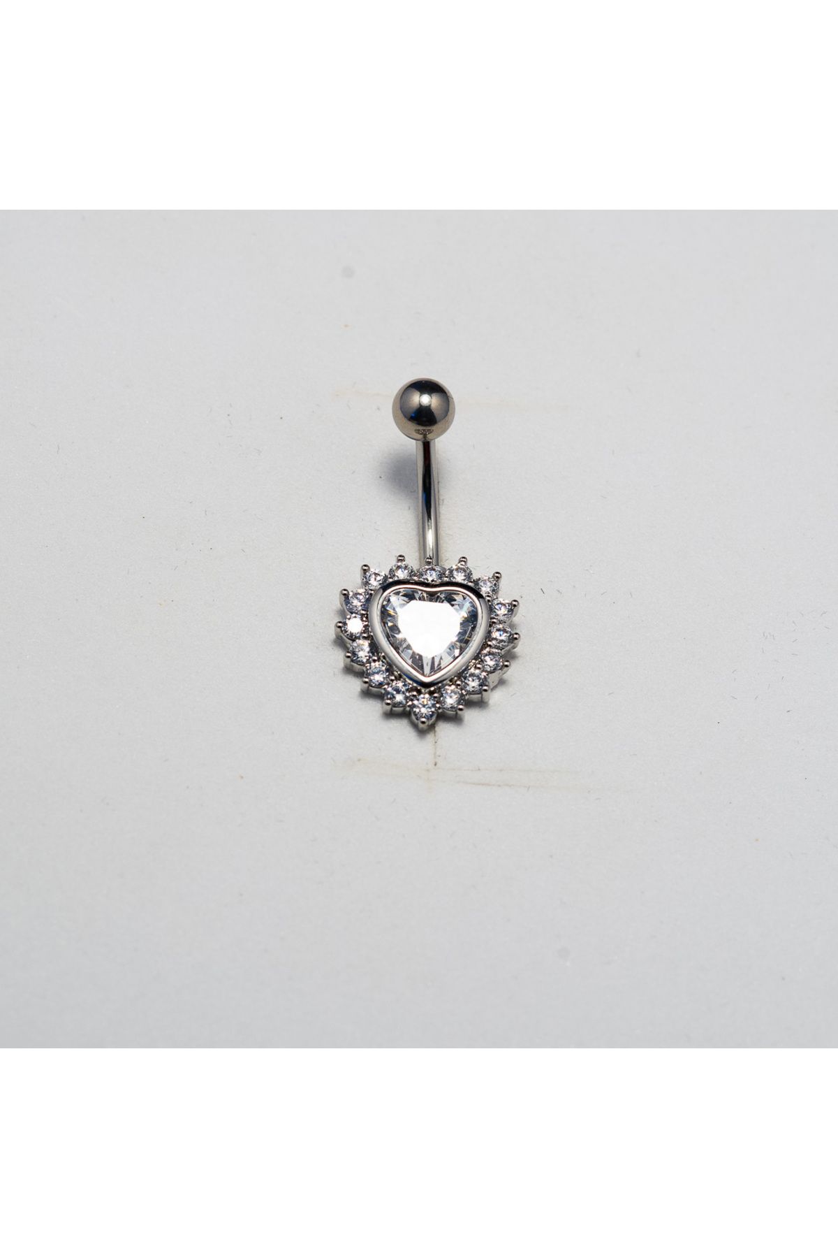 Piercing by Sever KALP CERRAHİ ÇELİK GÖBEK BELLY PIERCING… GÜMÜŞ/SILVER RENKLİ ve ŞEFFAF TAŞLI.