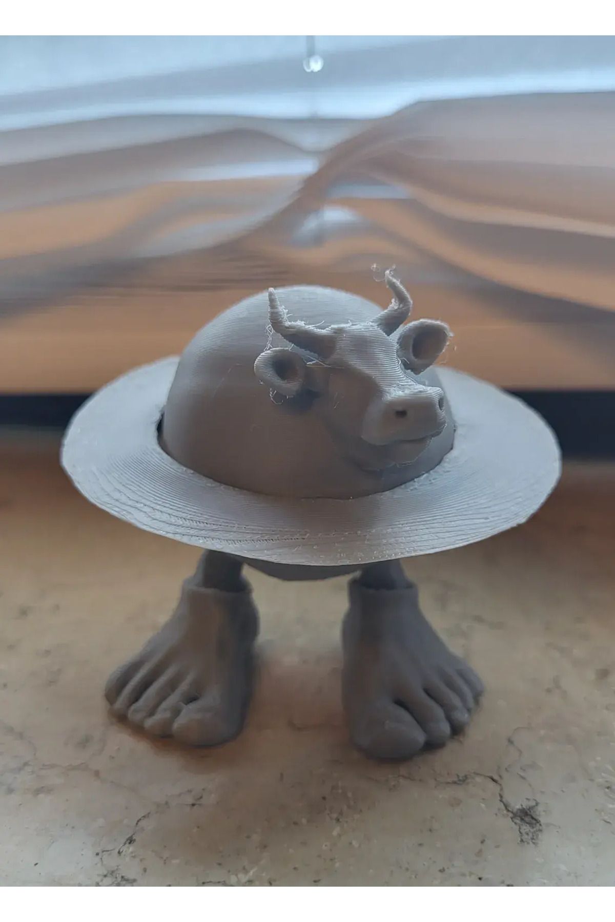 3DLAYERCRAFT La Vacca Saturno Saturnita Cow Figür Brainrot Figür Tung Tung Tung Sahur Karakter Figürü