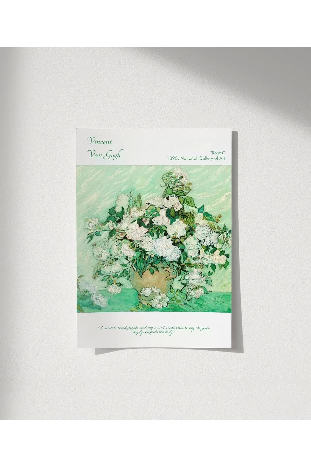 VOGLOO Çerçevesiz Poster Vincent Van Gogh Güller (2)
