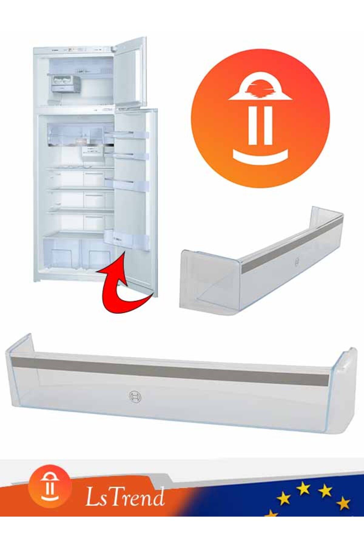 Ls Trend Bosch Buzdolapları ile uyumlu Şişe Rafı