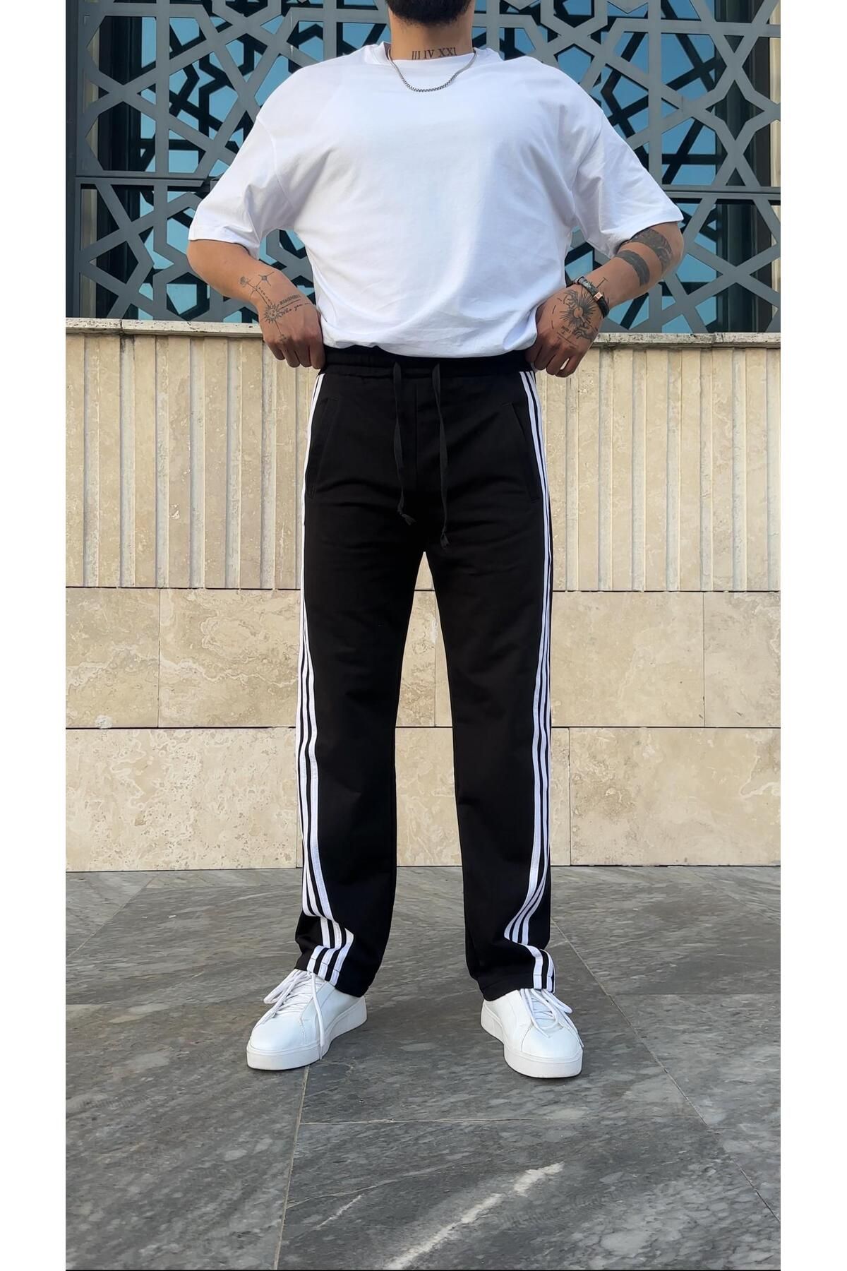 PEERLESS STORE Şerit Detaylı Baggy Eşofman