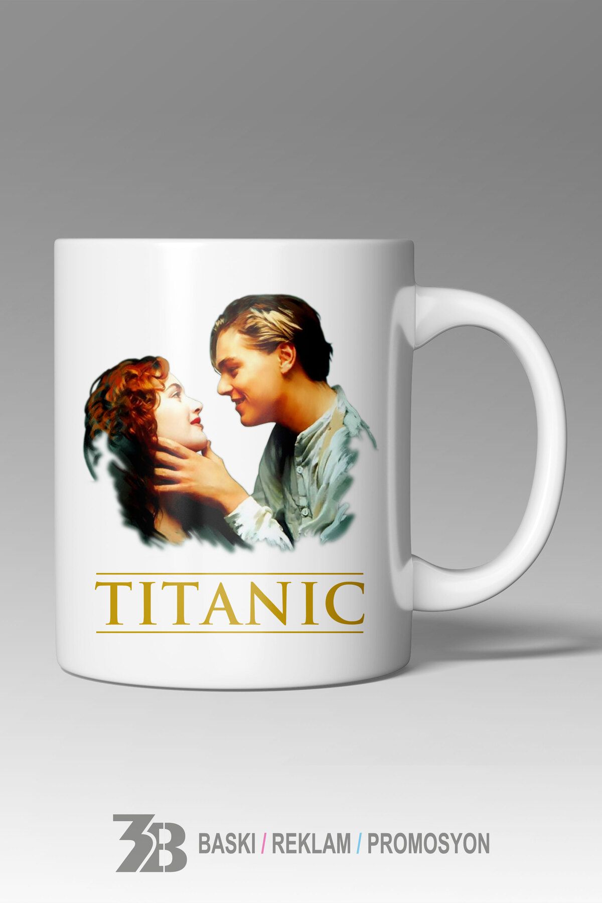 3B BASKI REKLAM PROMOSYON TITANIC PORSELEN KUPA BARDAK-3BTİTAN001