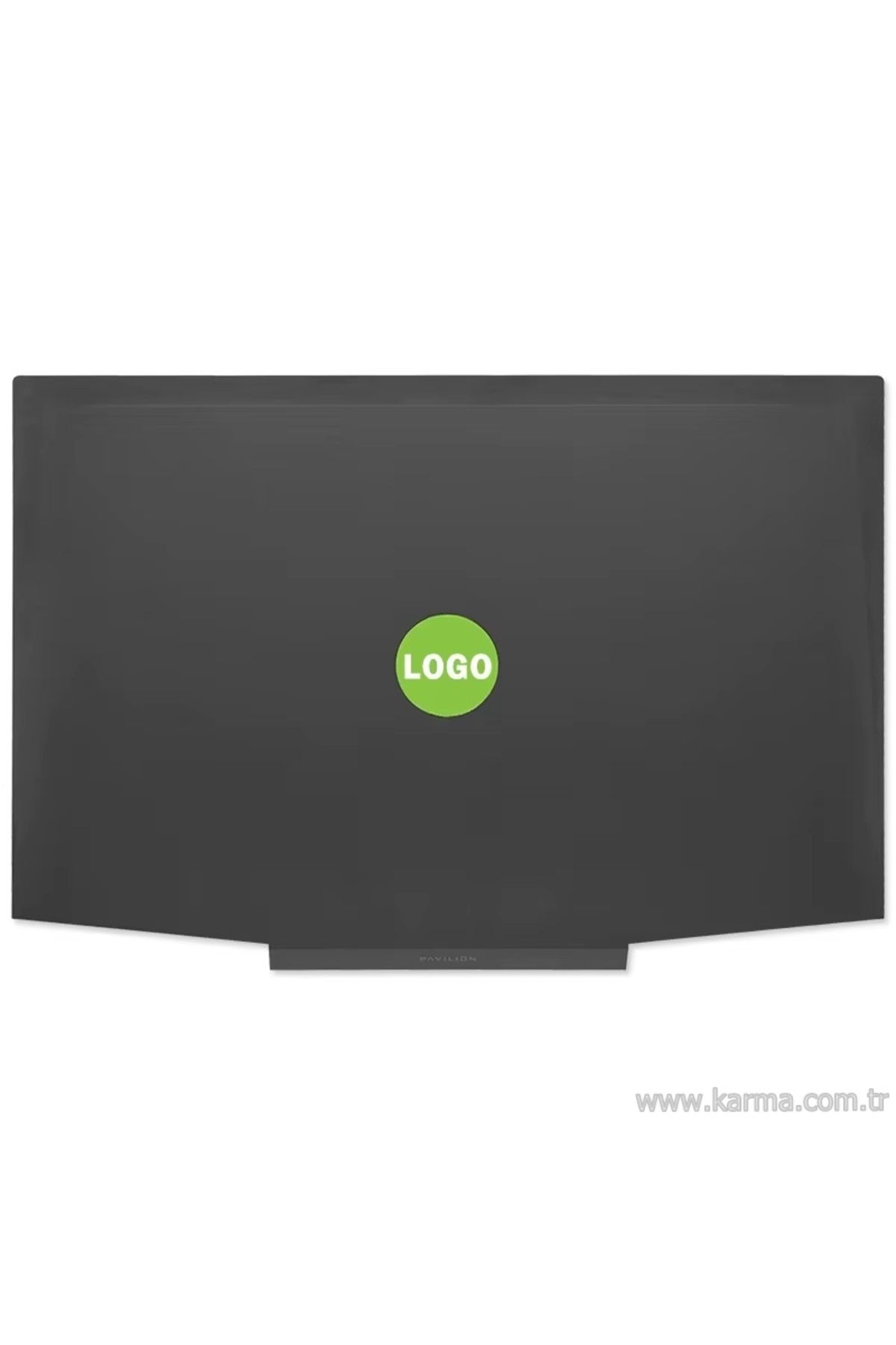 Afila Hp Pavilion Gaming 15-CX000, 15-cx100 Serisi TPN-C133 Notebook Cover, Ekran Arka Kapak (Yeşil Logo)