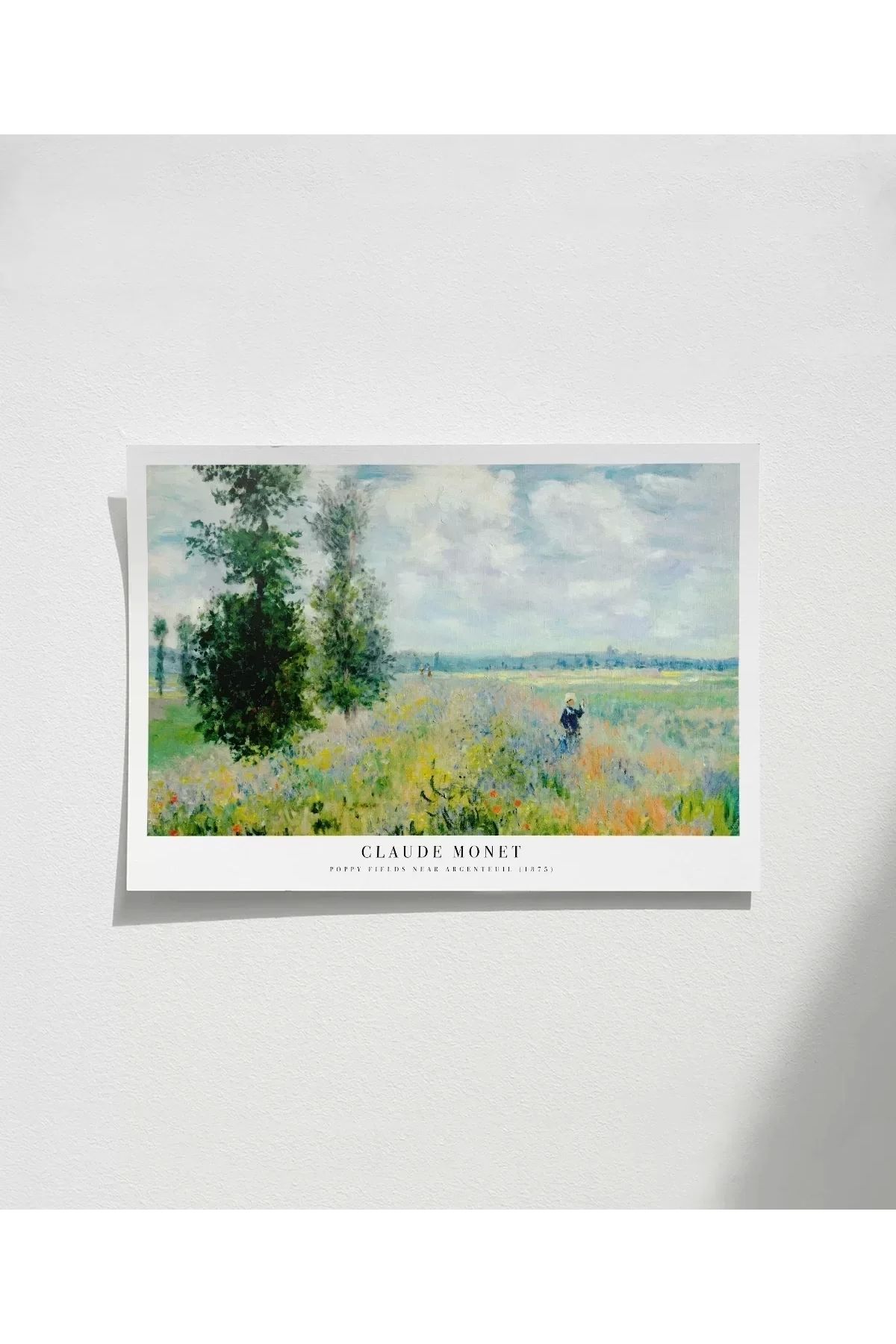 VOGLOO Çerçevesiz Poster Claude Monet Poppy Fields Near Argenteuil