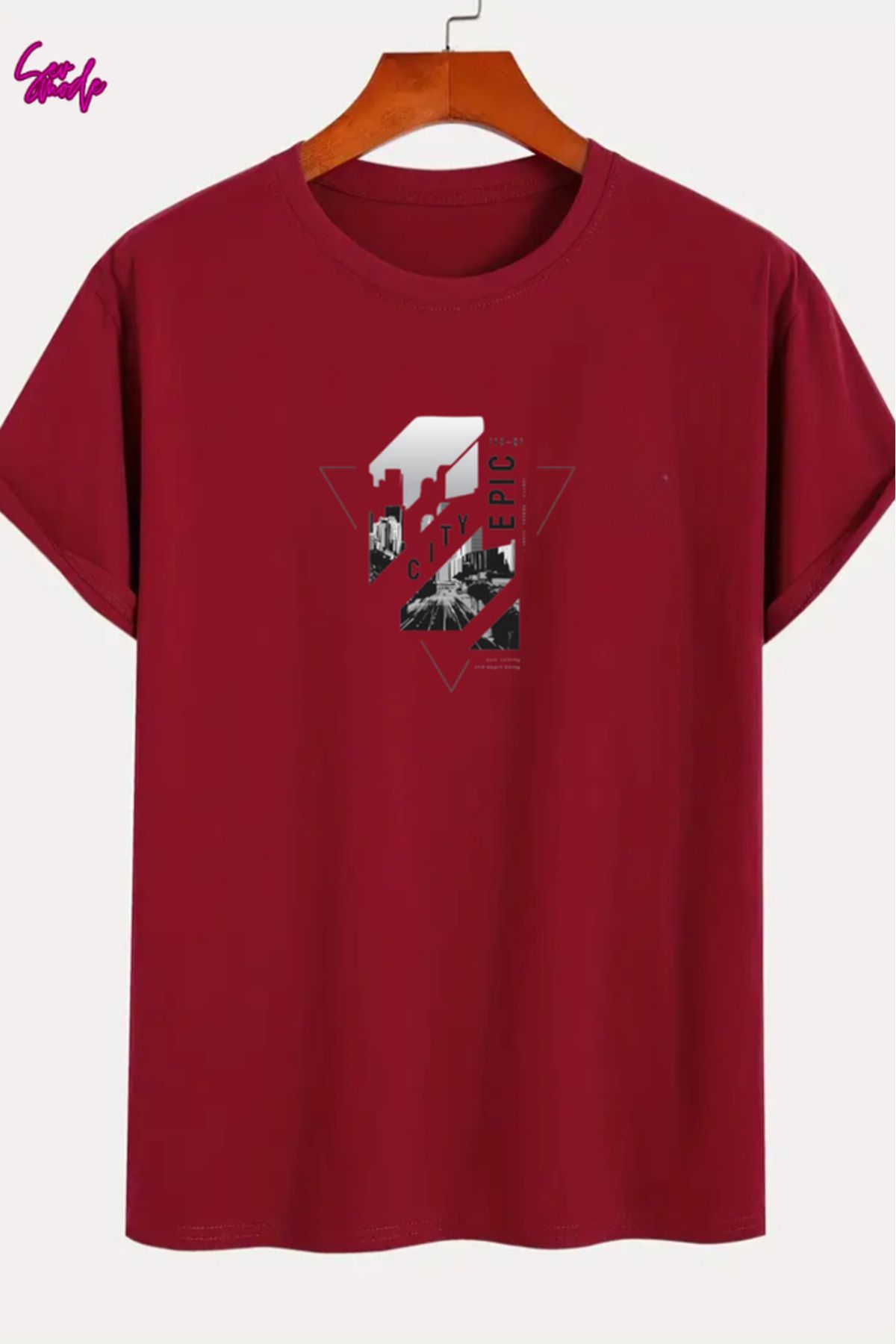 SevMode Unisex Baskılı T-shirt