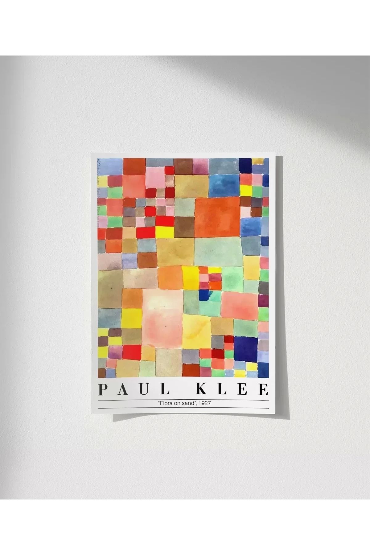VOGLOO Çerçevesiz Poster Paul Klee Kum Üzerinde Bitki Örtüsü