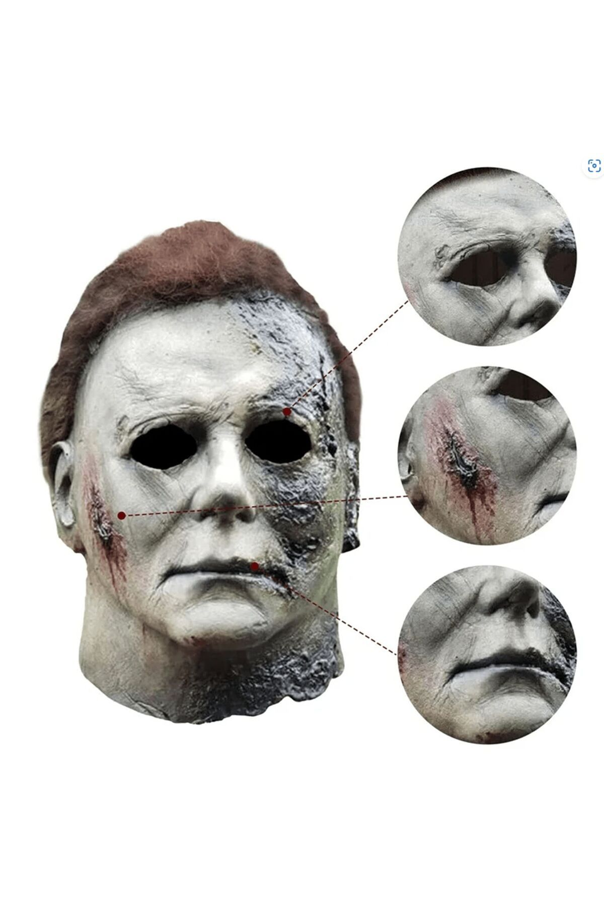 Easy Tedarik Michael Myers Lateks Maske - Michael Myers Et Maske Kafaya Tam Geçmeli
