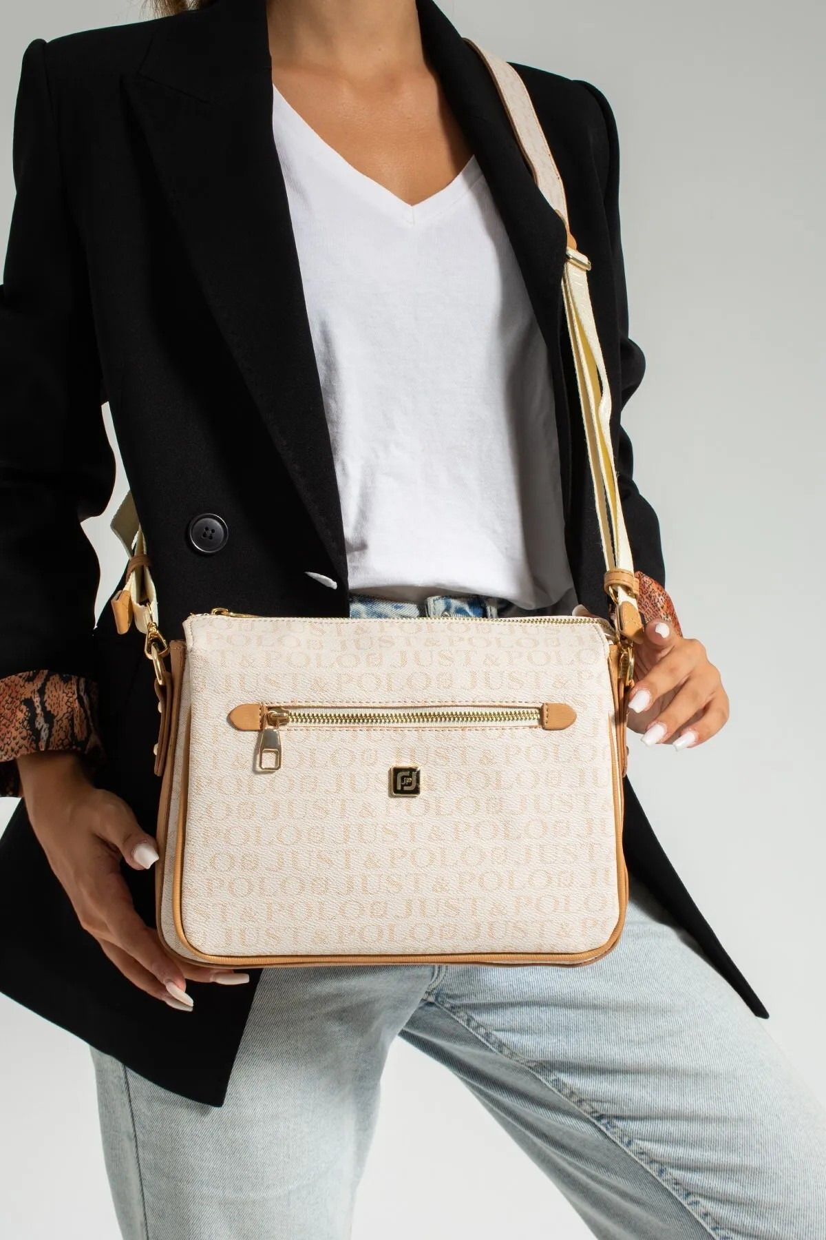Just Polo Kadın 3 Bölmeli Çapraz Postacı Ve Omuz Çantası 342068PC