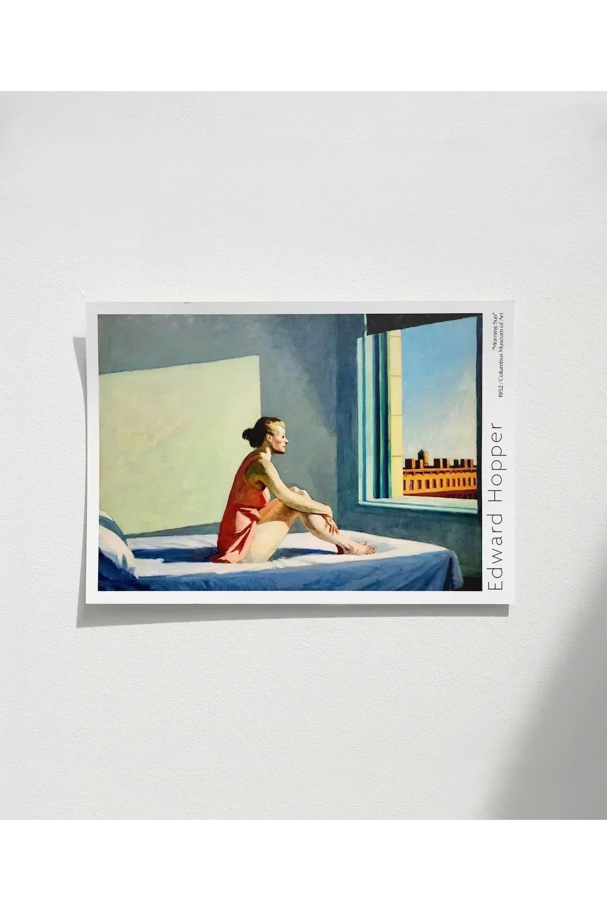 VOGLOO Çerçevesiz Poster Edward Hopper Sabah Güneşi
