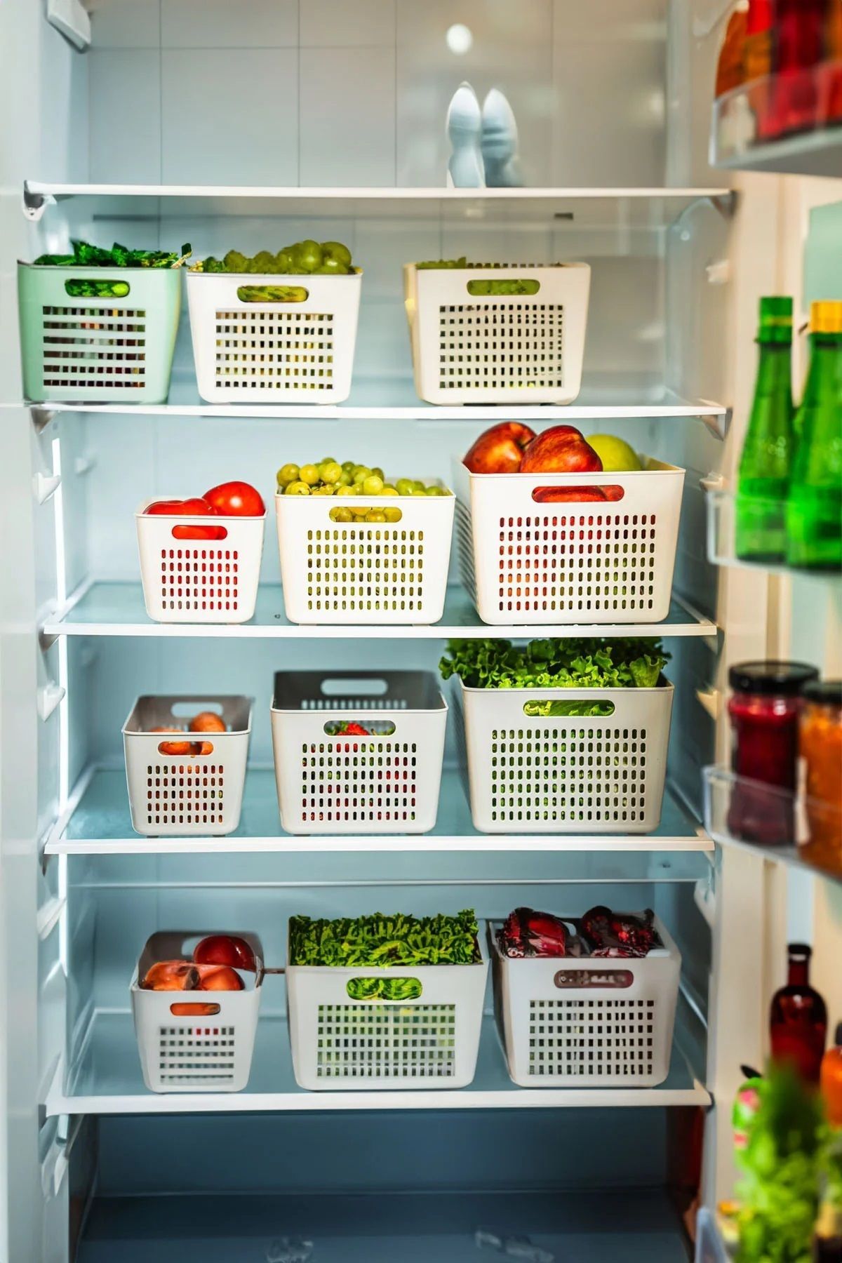 Arar Home Beyaz 3'lü 5 Litre Dolap içi Organizer Düzenleyici