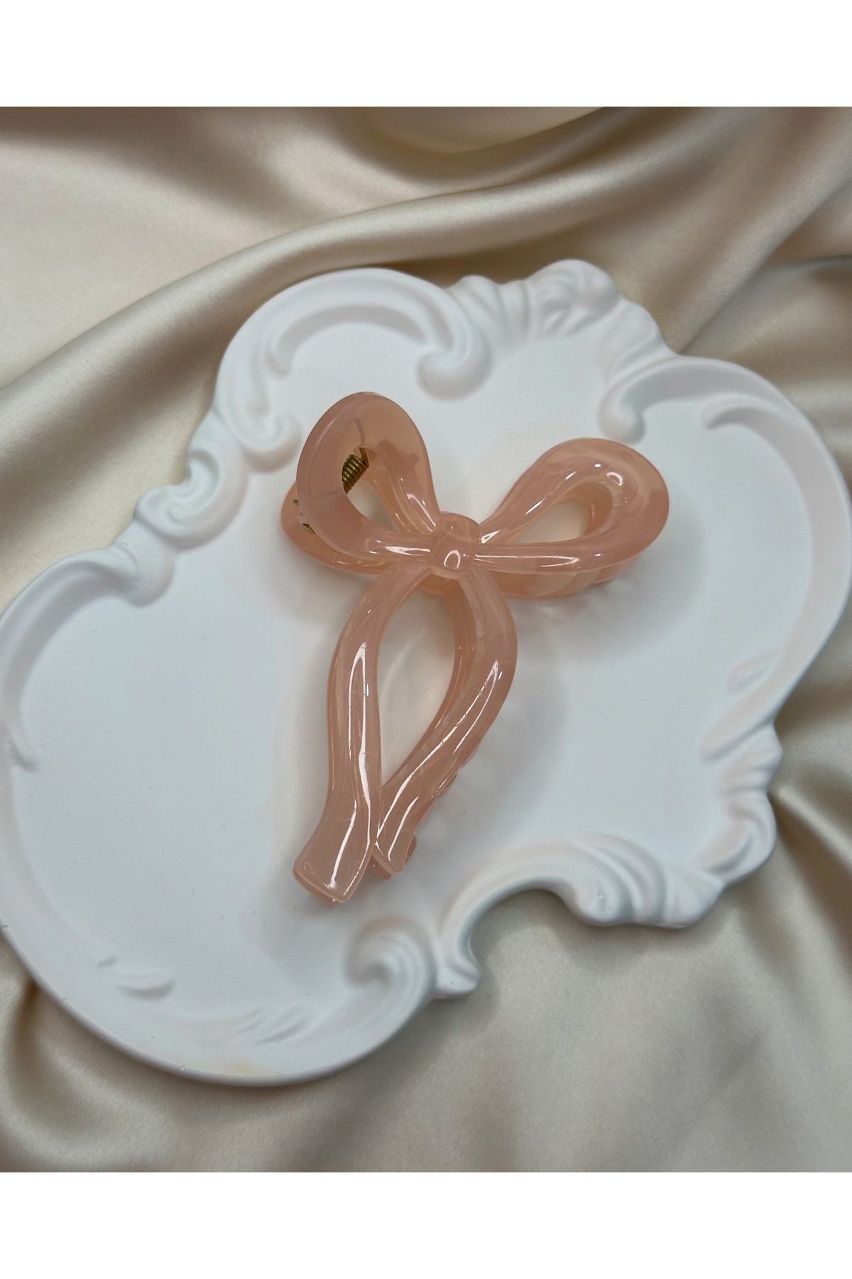 asal jewelry Pembe Kıskaçlı Fiyonk Toka