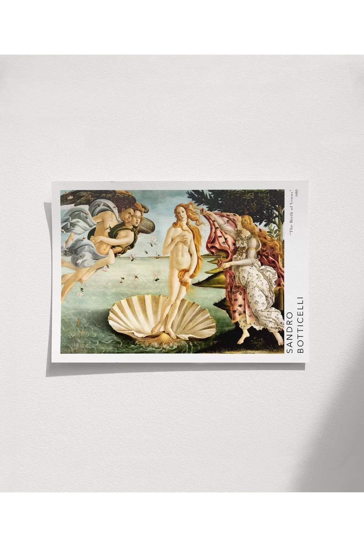 VOGLOO Çerçevesiz Poster Sandro Botticelli Venüs'ün Doğuşu