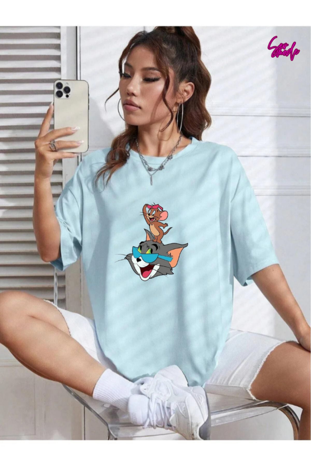 SevMode Unisex Baskılı T-shirt