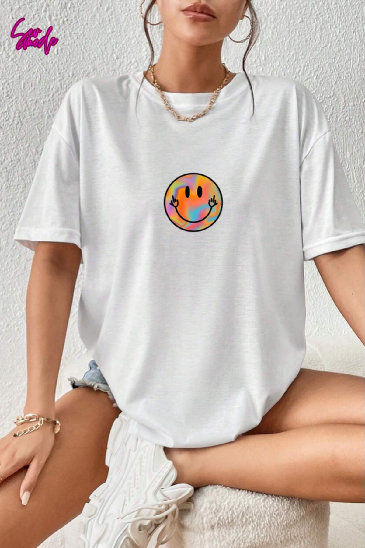 SevMode Unisex Baskılı T-shirt