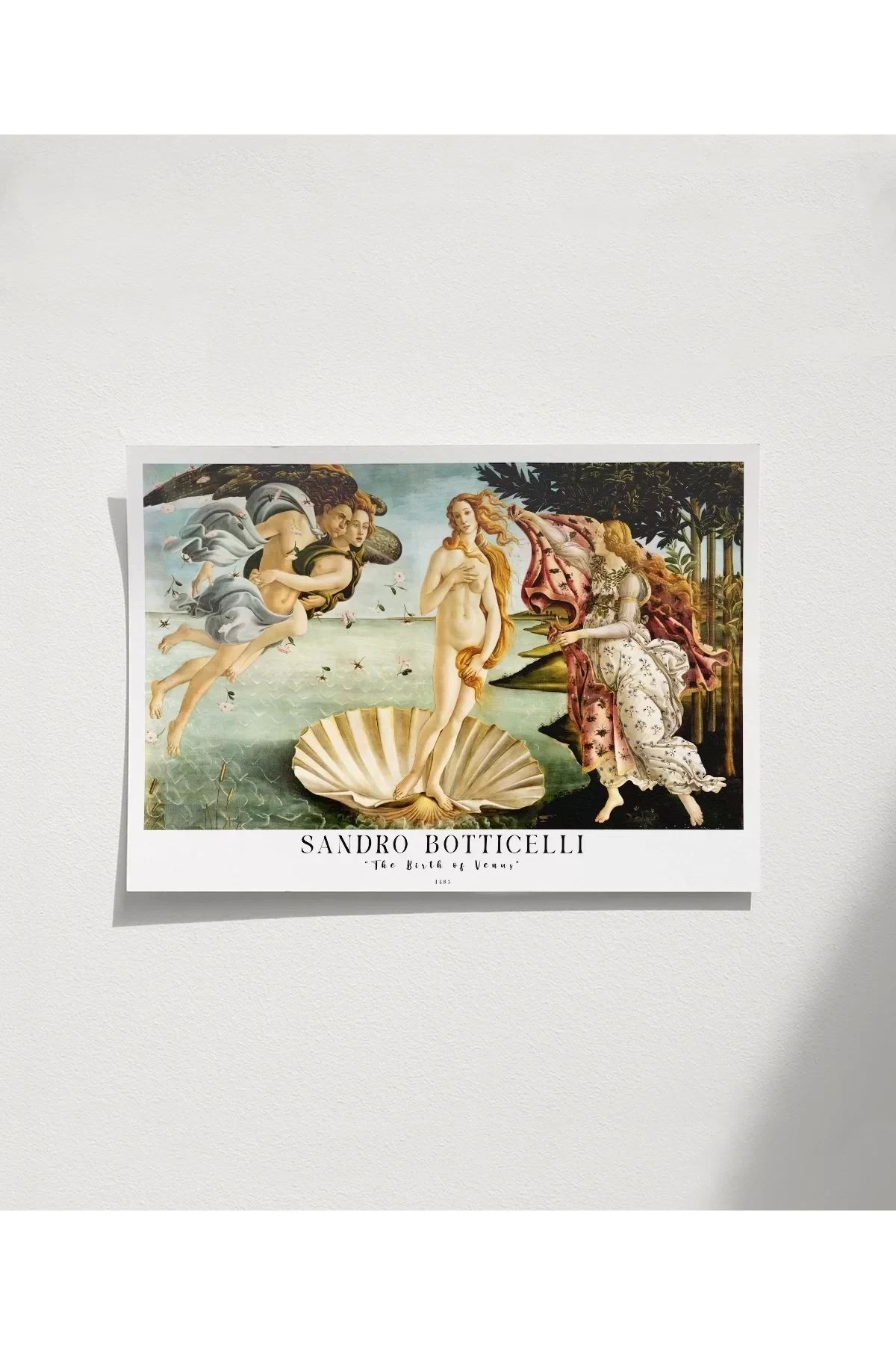 VOGLOO Çerçevesiz Poster Sandro Botticelli Venüs'ün Doğuşu 2