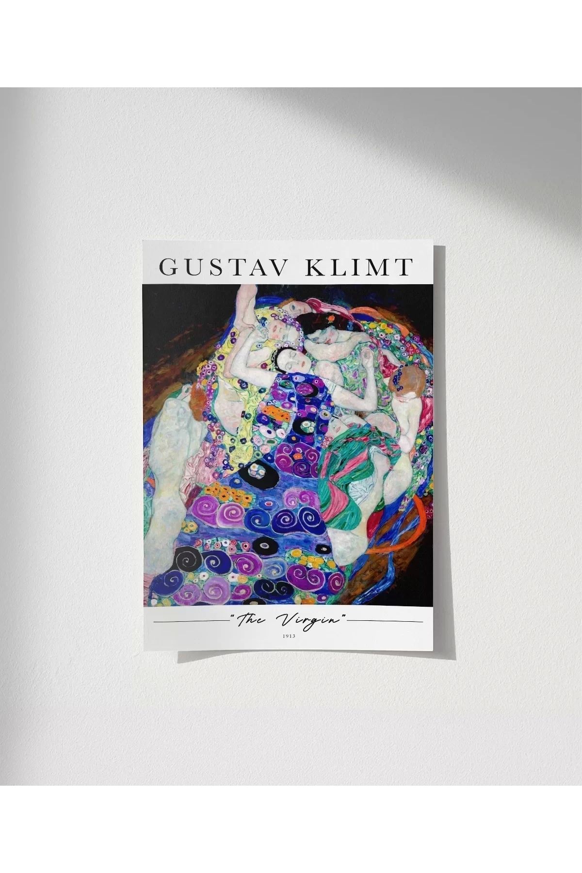 VOGLOO Çerçevesiz Poster Gustav Klimt The Virgin