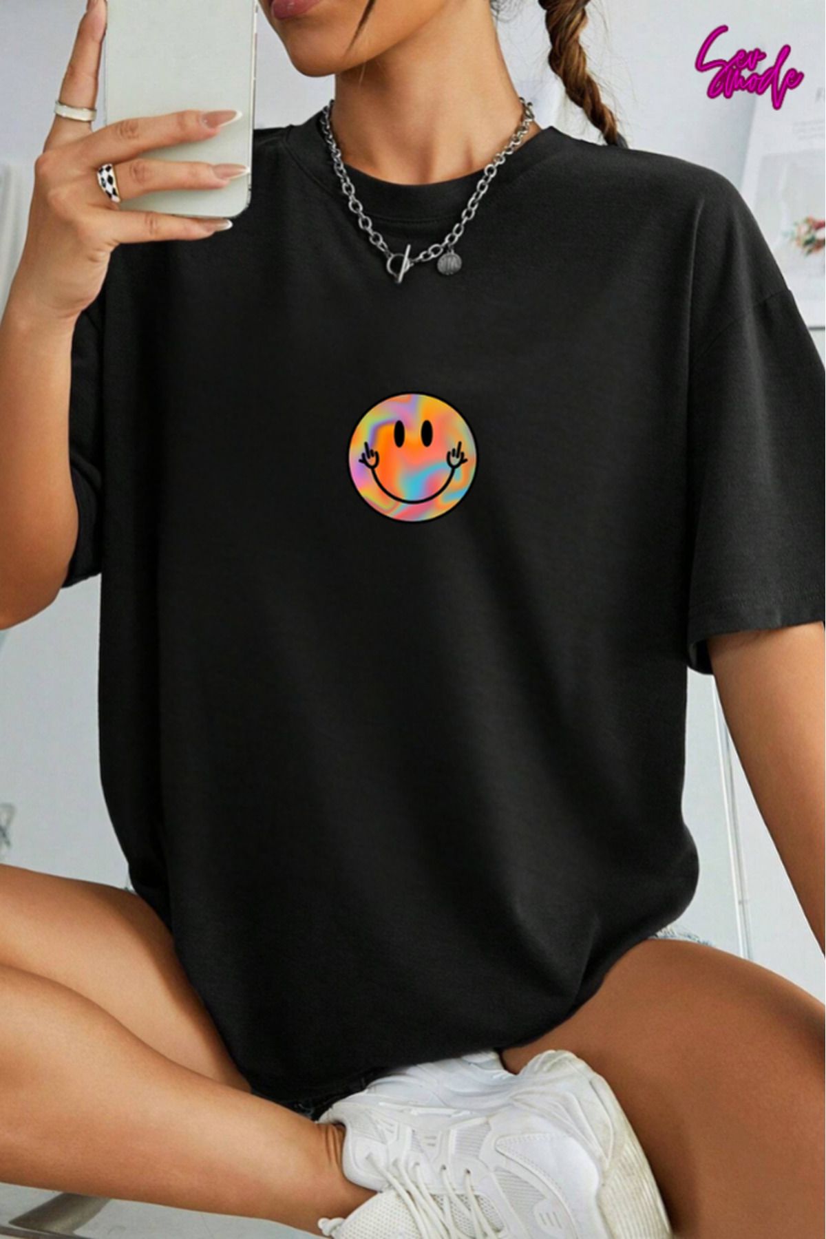 SevMode Unisex Baskılı T-shirt