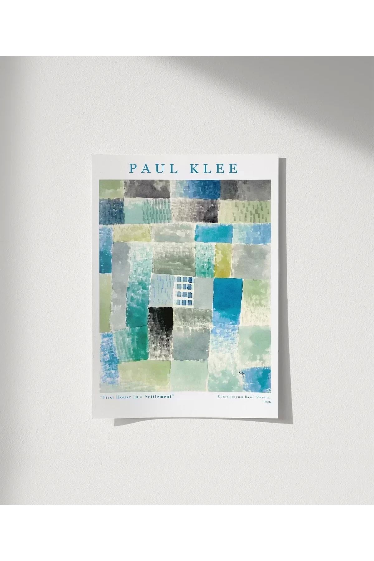 VOGLOO Çerçevesiz Poster Paul Klee İlk Ev