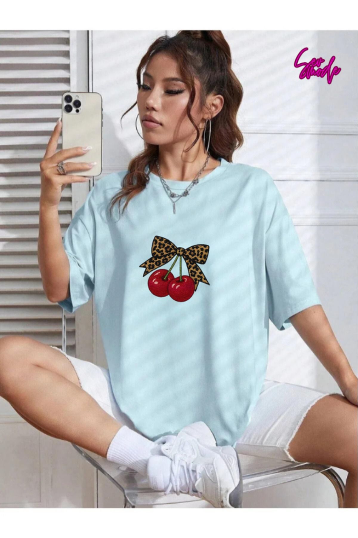 SevMode Unisex Baskılı T-shirt