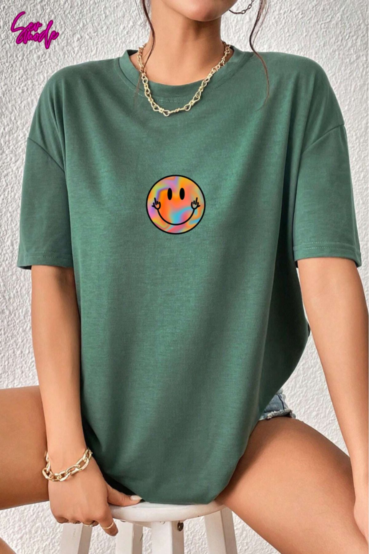 SevMode Unisex Baskılı T-shirt