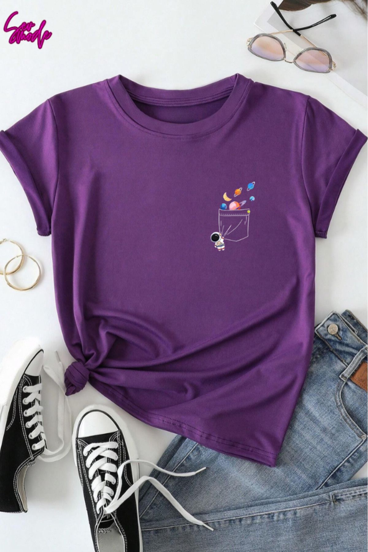 SevMode Unisex Baskılı T-shirt