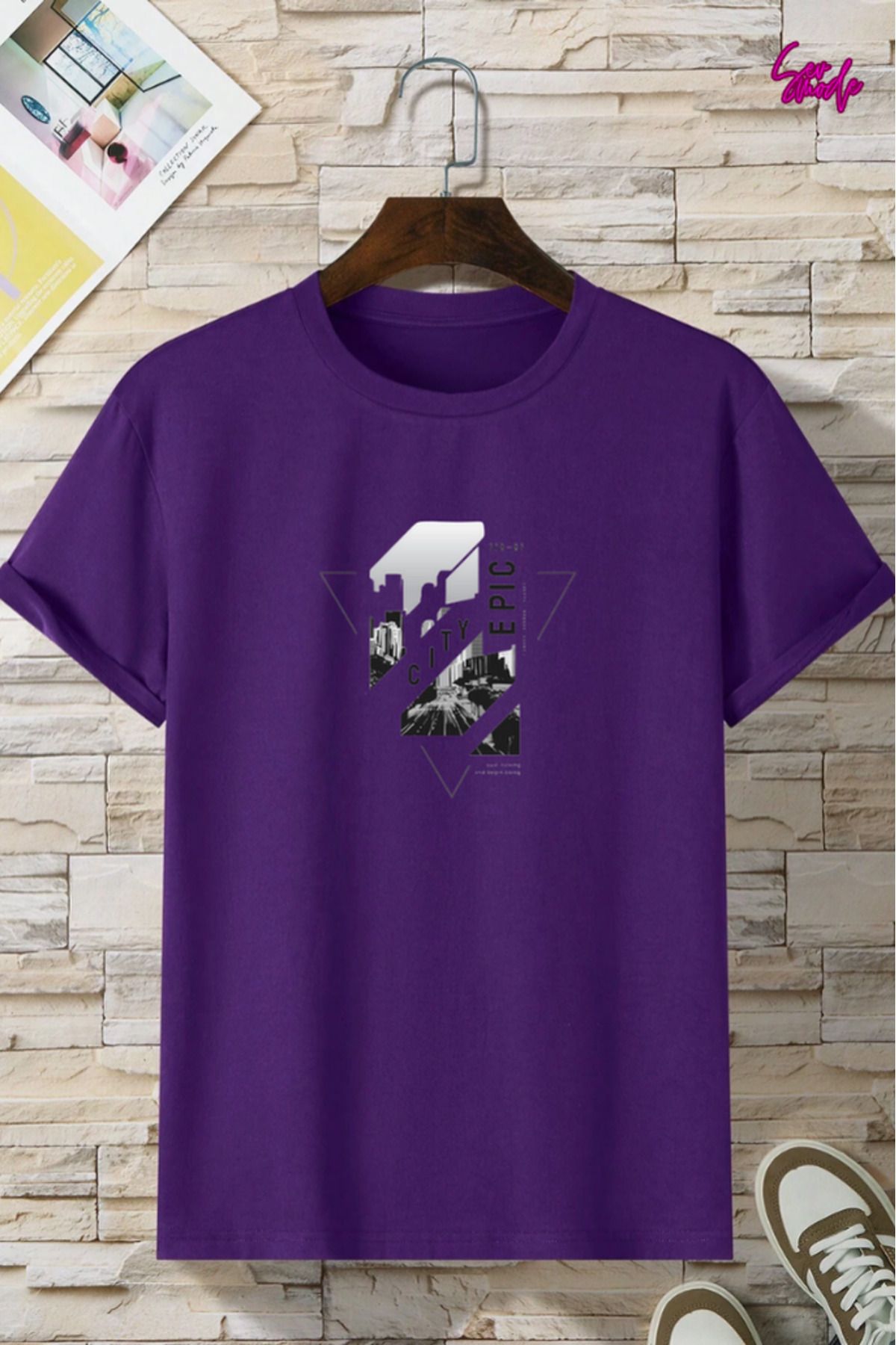 SevMode Unisex Baskılı T-shirt
