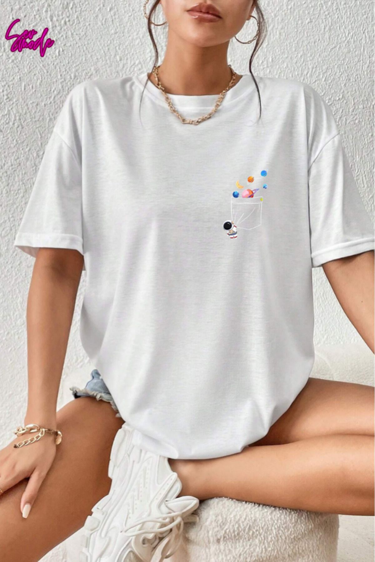 SevMode Unisex Baskılı T-shirt