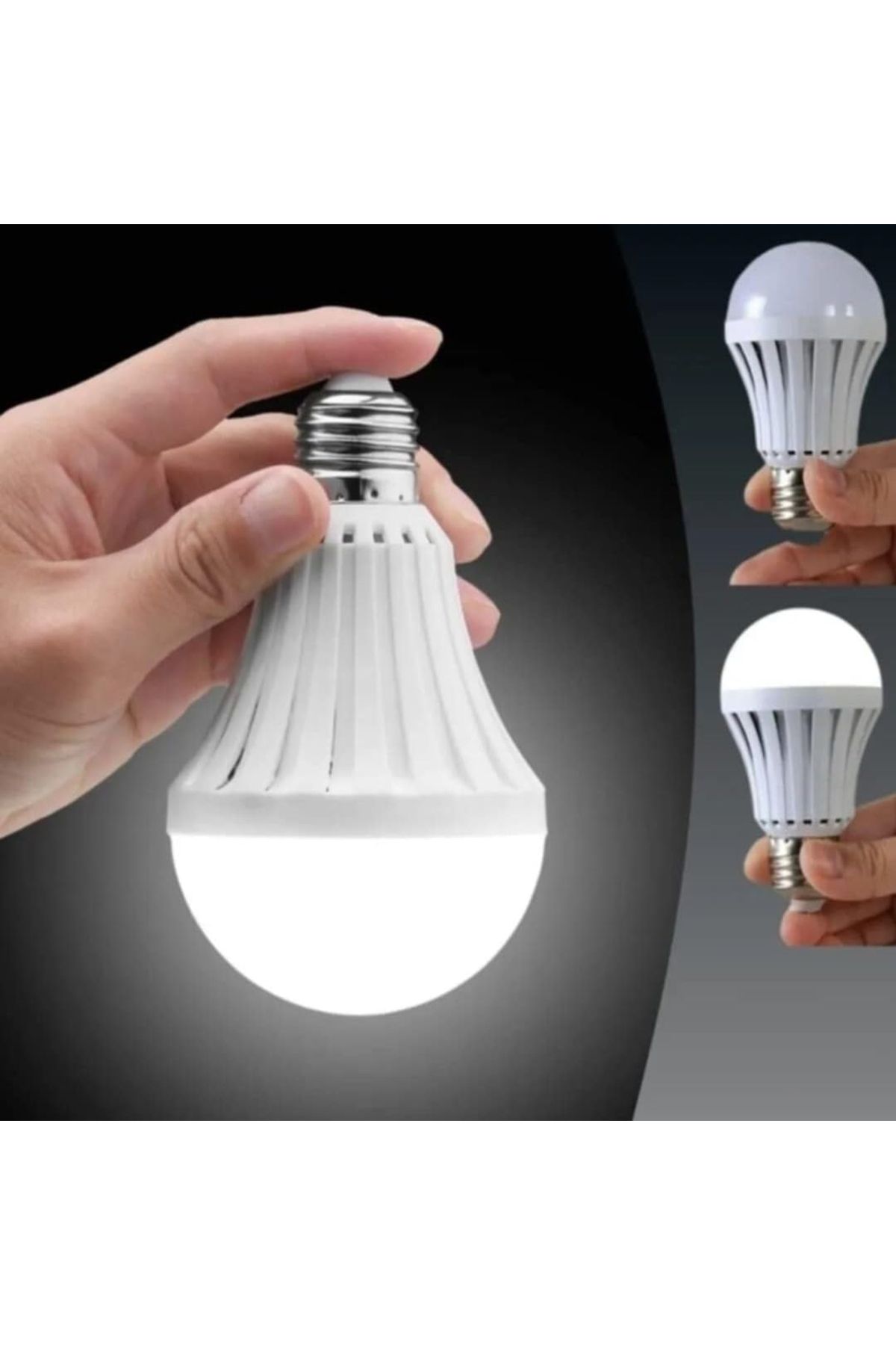BYR Fırsat Byr E27-220V 5W 6500K Şarjli Beyaz Led Ampul (4172) Yeni