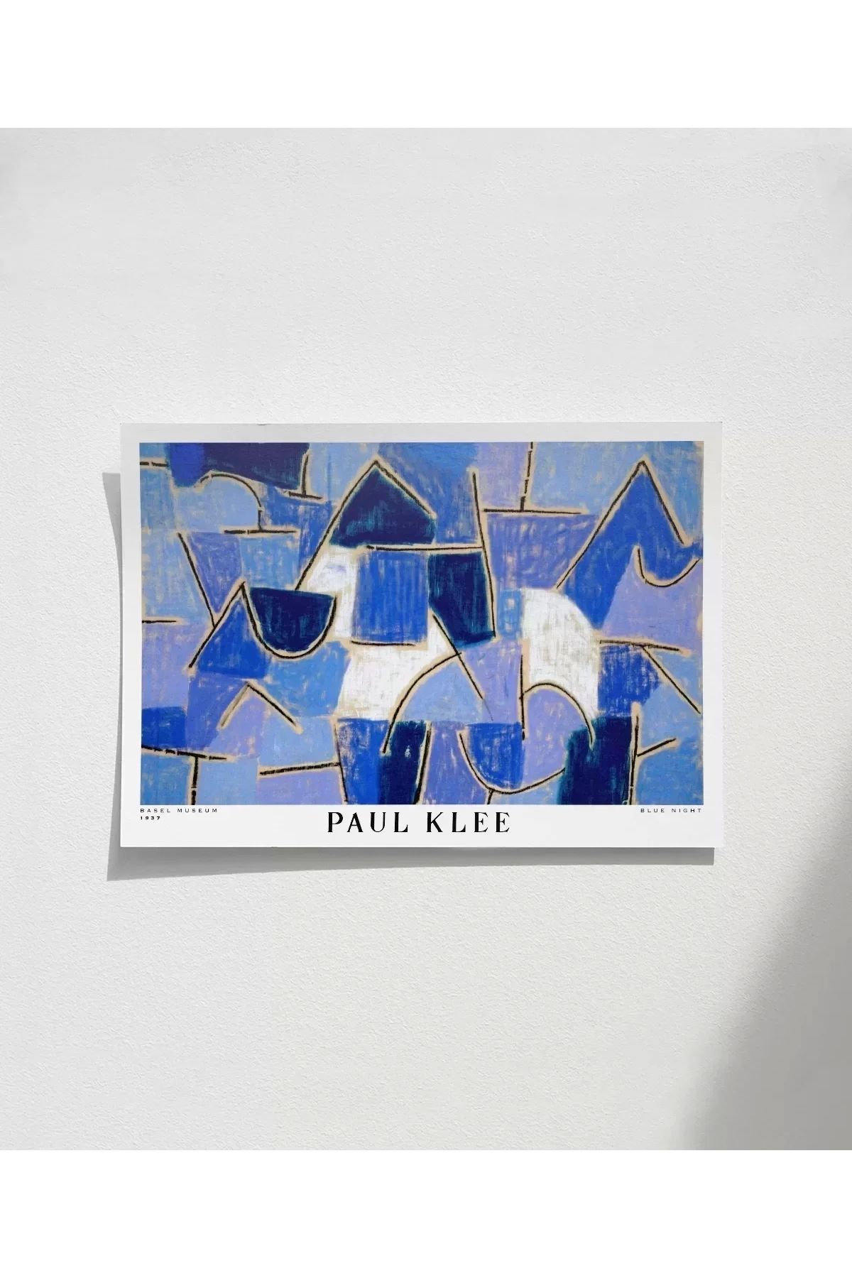 VOGLOO Çerçevesiz Poster Paul Klee Mavi Gece