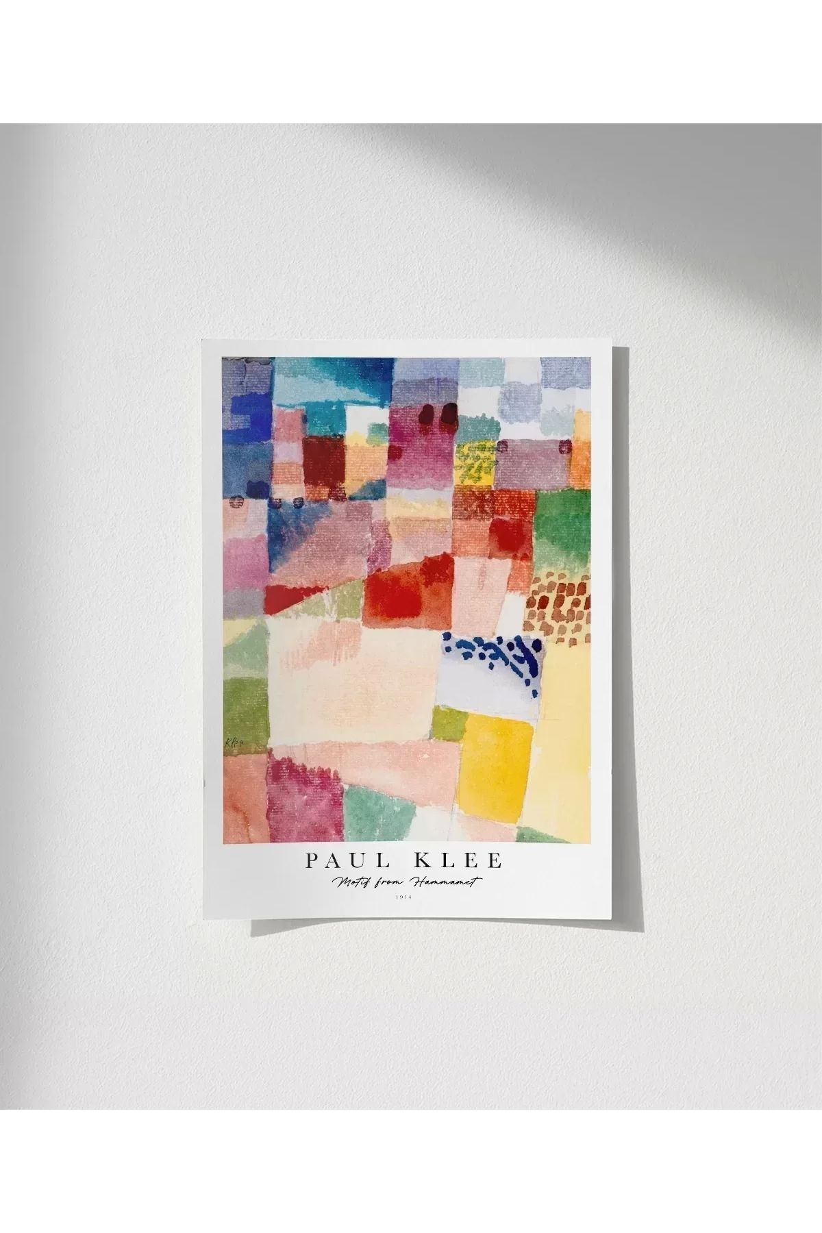 VOGLOO Çerçevesiz Poster Paul Klee Hammamet Motifi