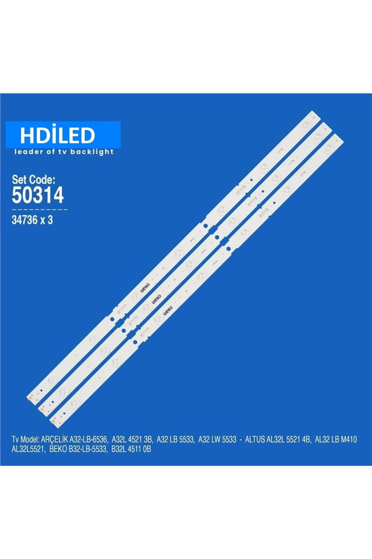 ElektroMarkt Arçelik A32lb5433 Led Bar Seti B32lb5533, A32lw5433,b32lb5533,a32lb5433,a32lw5433,g32l55214b,
