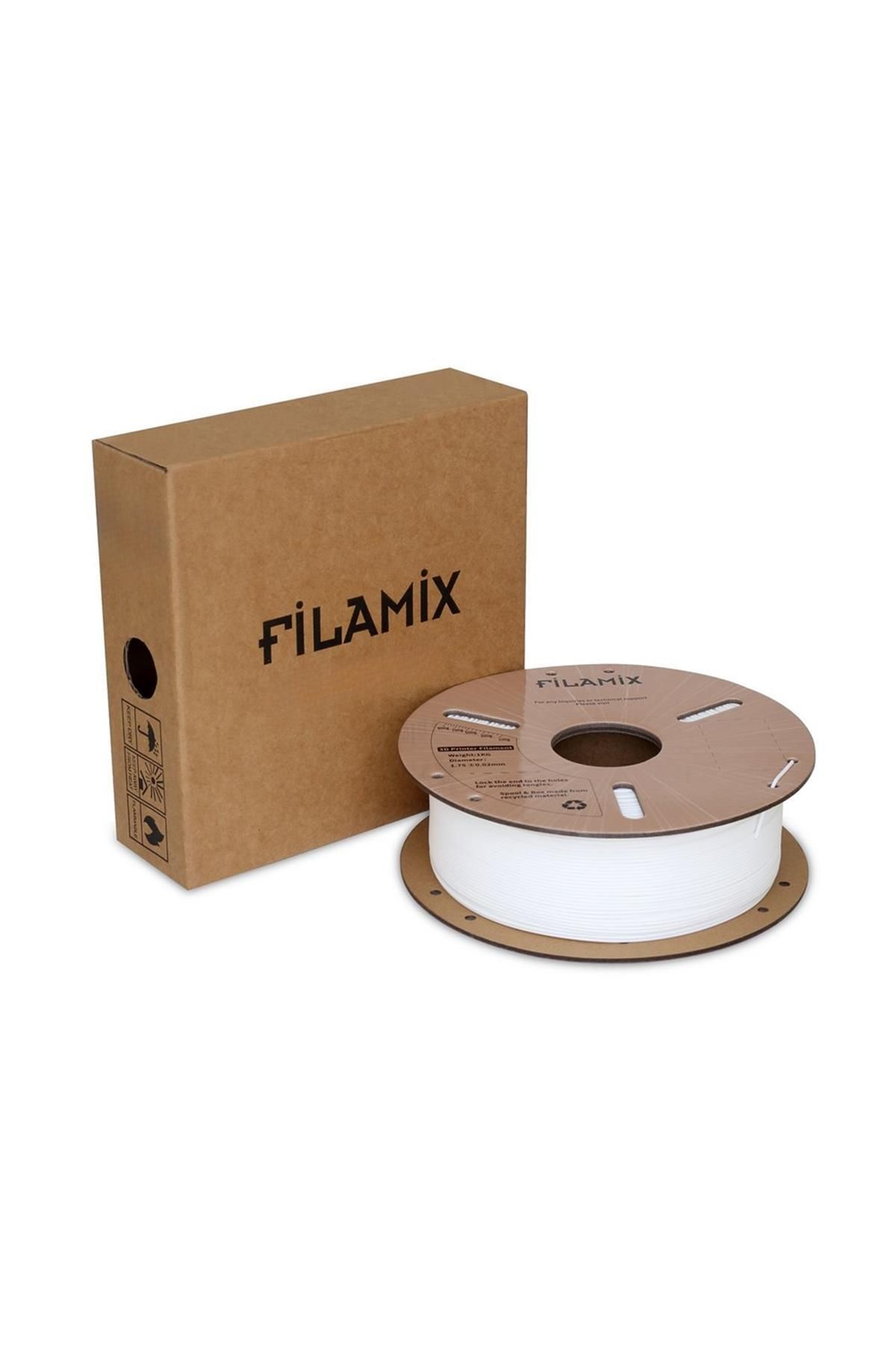 FİLAMİX Urhanshop Filamix Rapid Petg Beyaz Filament 1.75mm 1000Gr