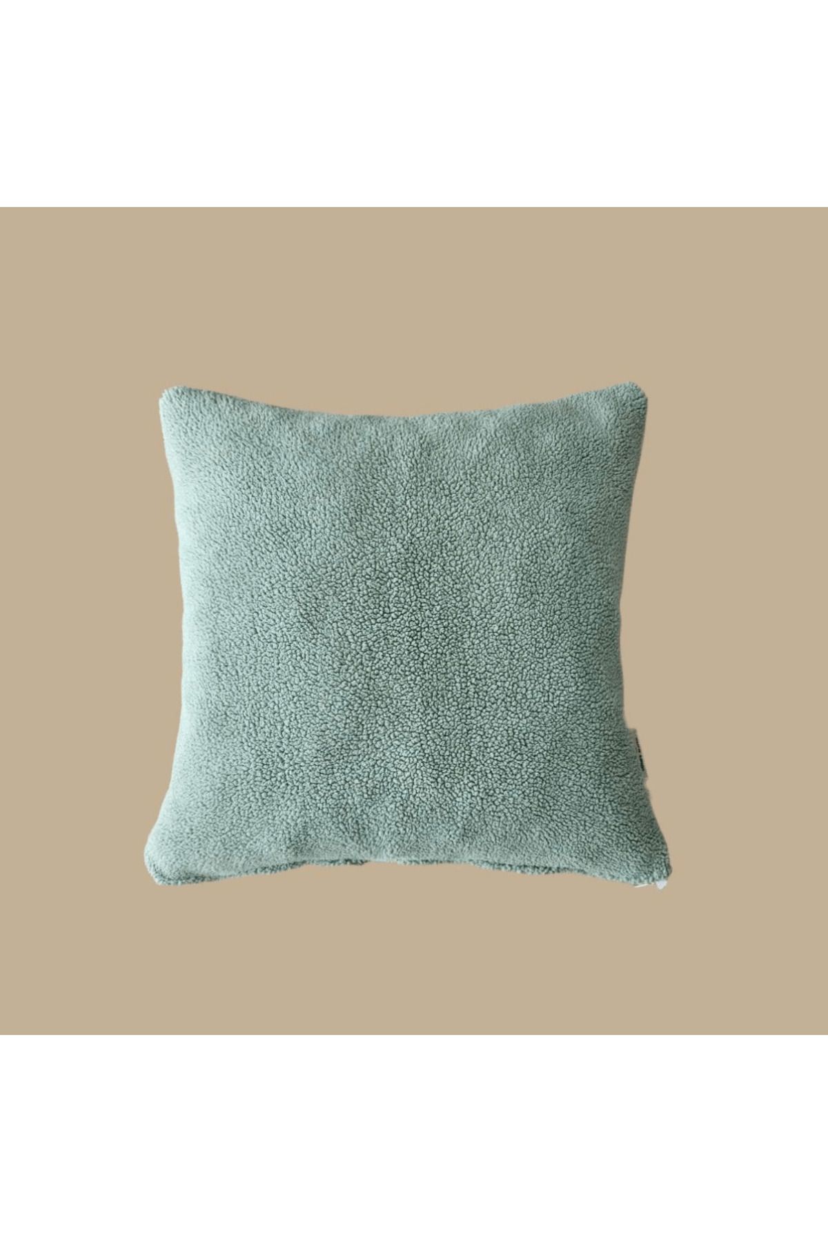 Comfy Sloth Su Yeşili Teddy Kırlent Kılıfı - TEDORA