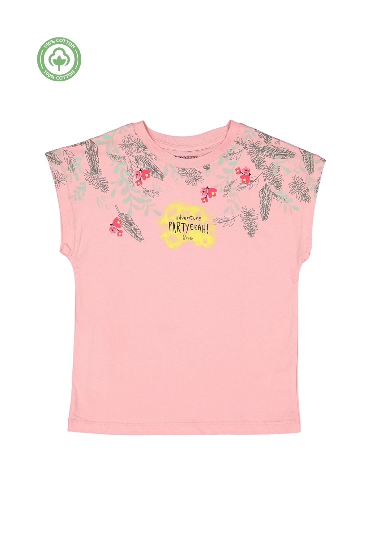 Divonette Kız Çocuk Desenli T-shirt -Çocuk Giyim