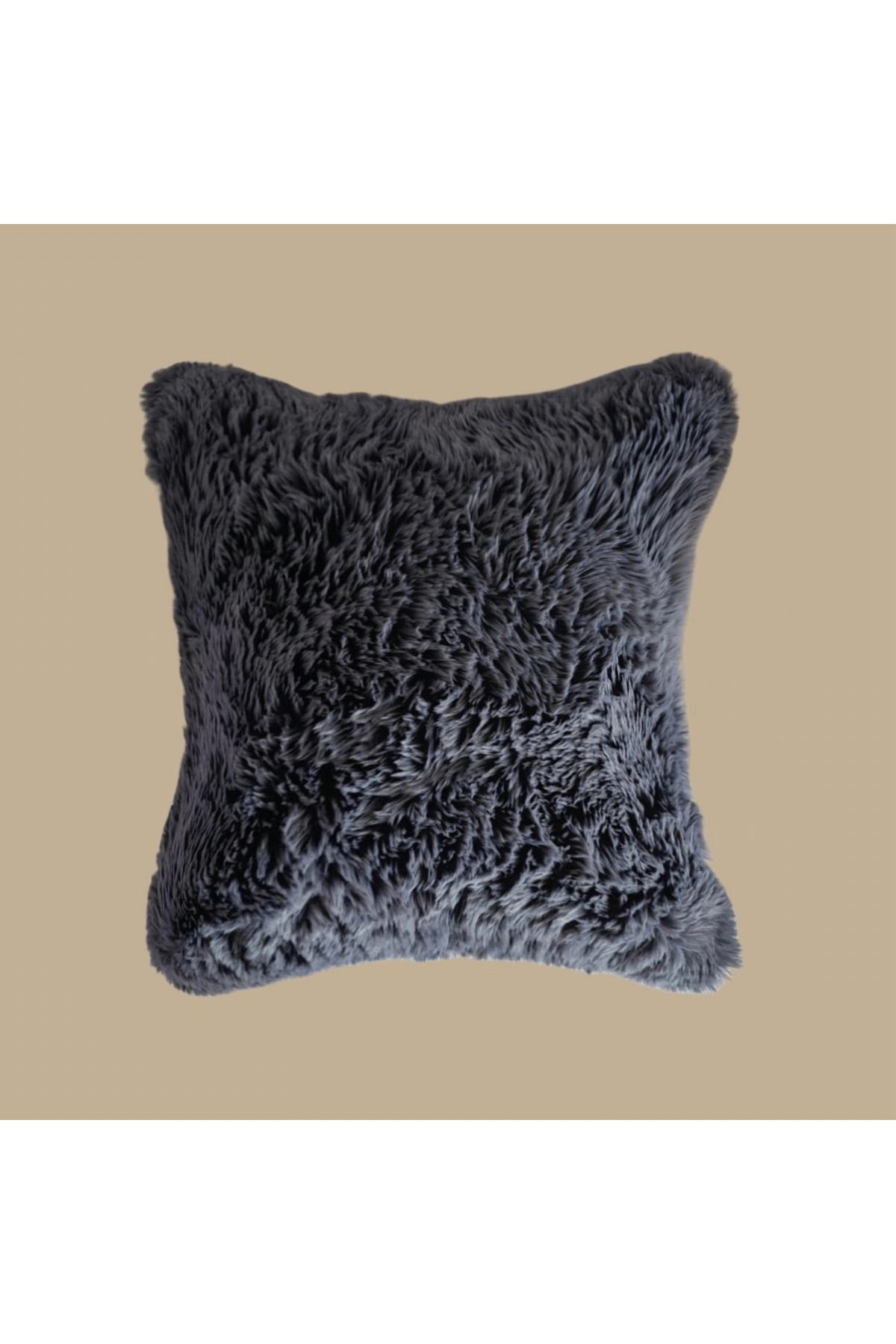 Comfy Sloth Antrasit Peluş Kırlent Kılıfı - NUPPA
