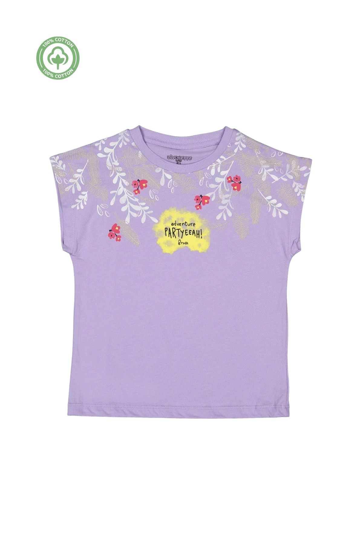 Divonette Kız Çocuk Desenli T-shirt -Çocuk Giyim