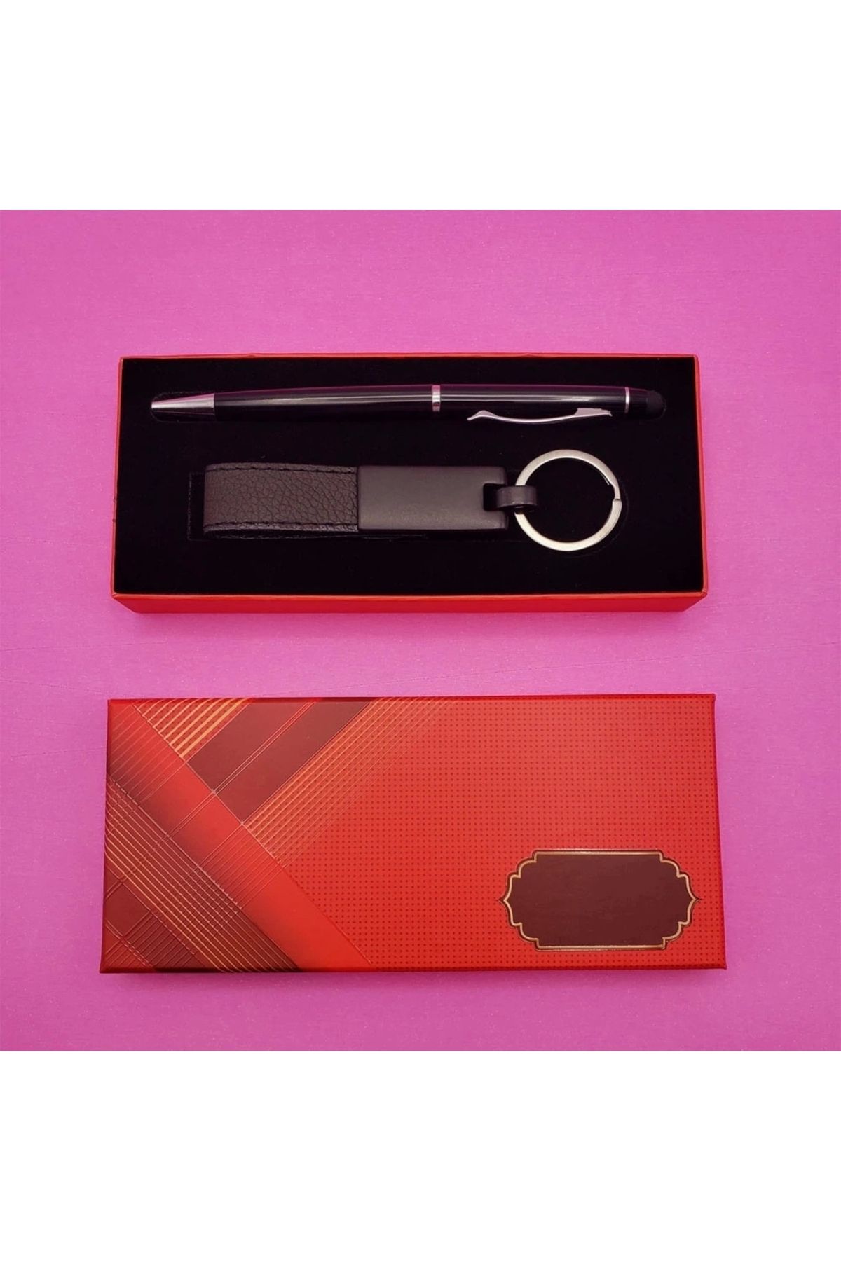 PRATİKOBA Siyah Touchpen Kalem Ve Anahtarlık