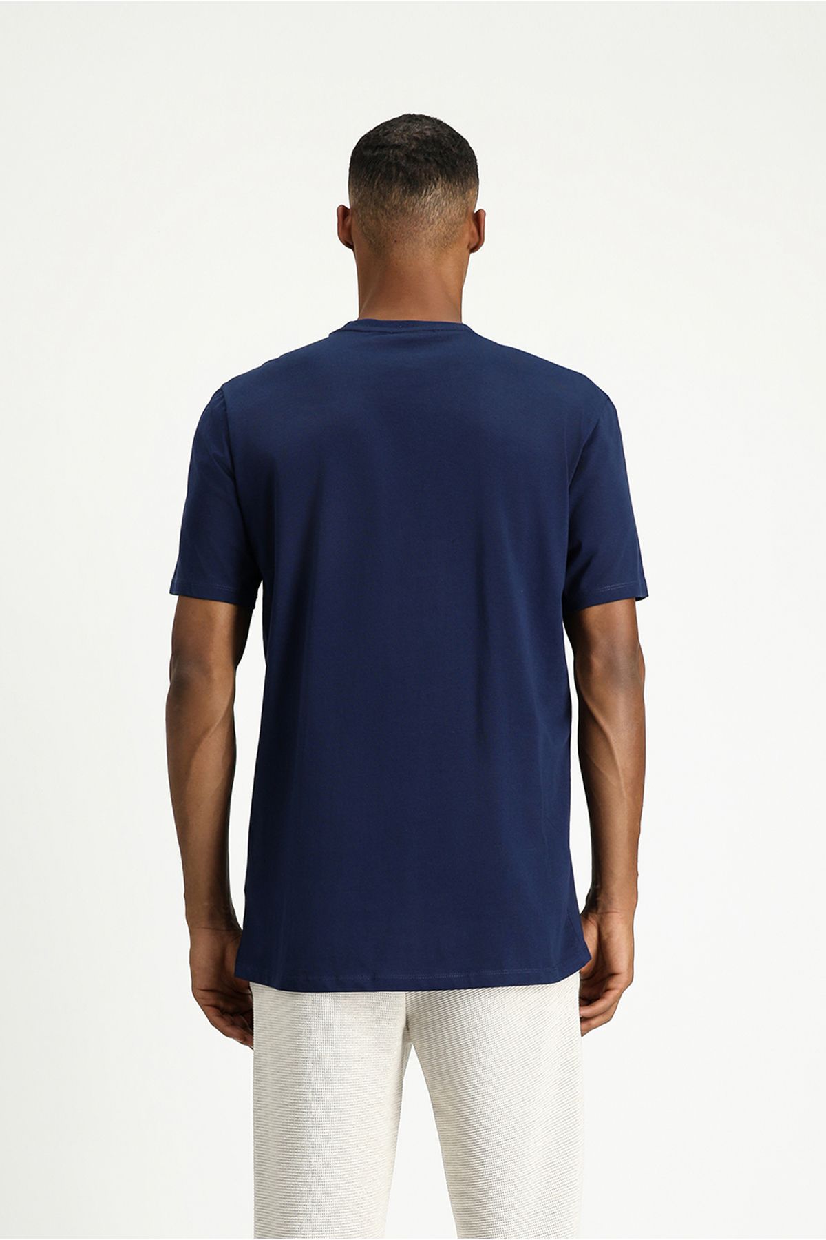 Kiğılı-Single Jersey Cotton Slim Fit Crew Neck T-Shirt 6