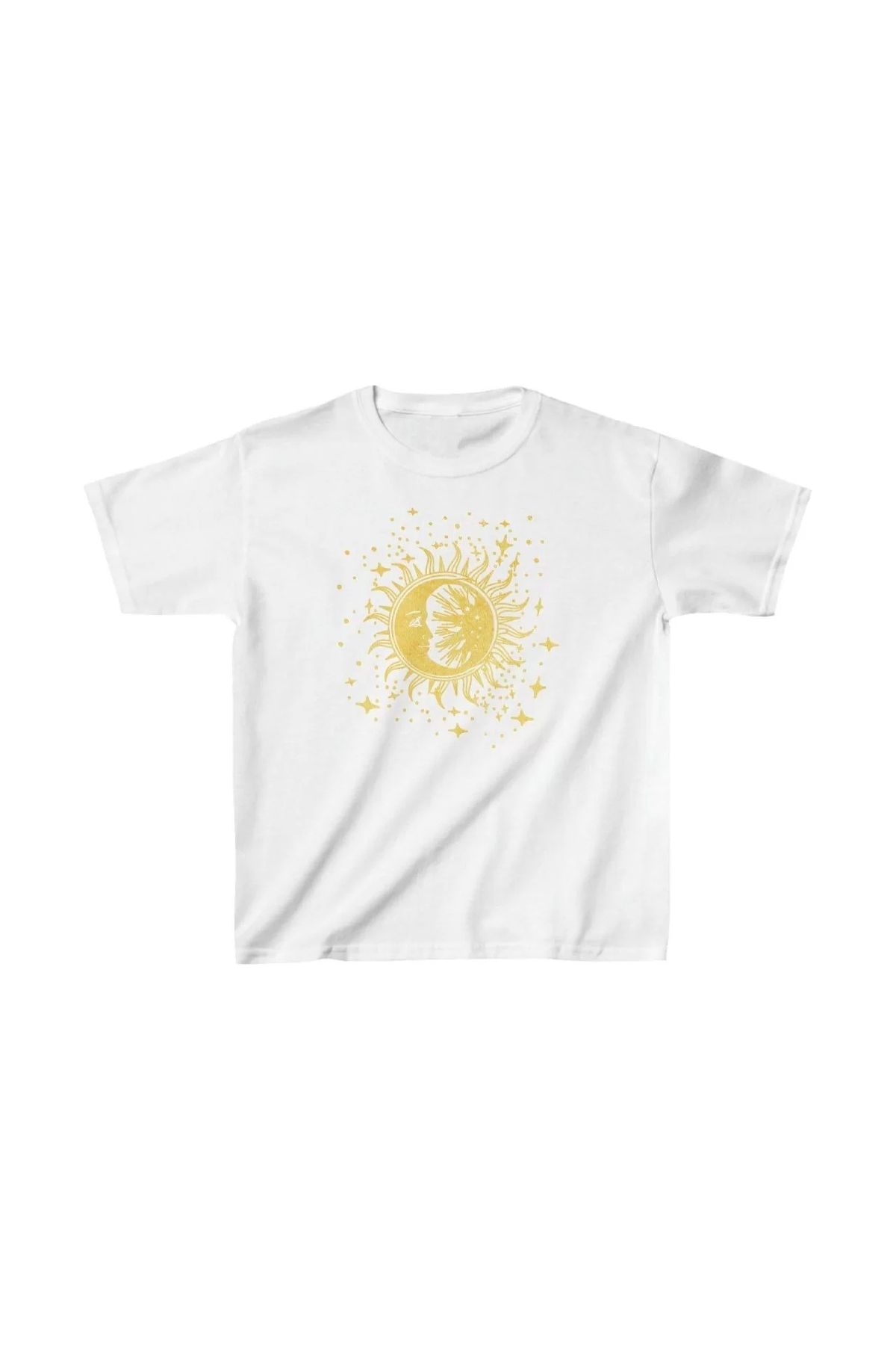 luz&pos Çocuk Unisex Baskılı T-Shirt - Beyaz