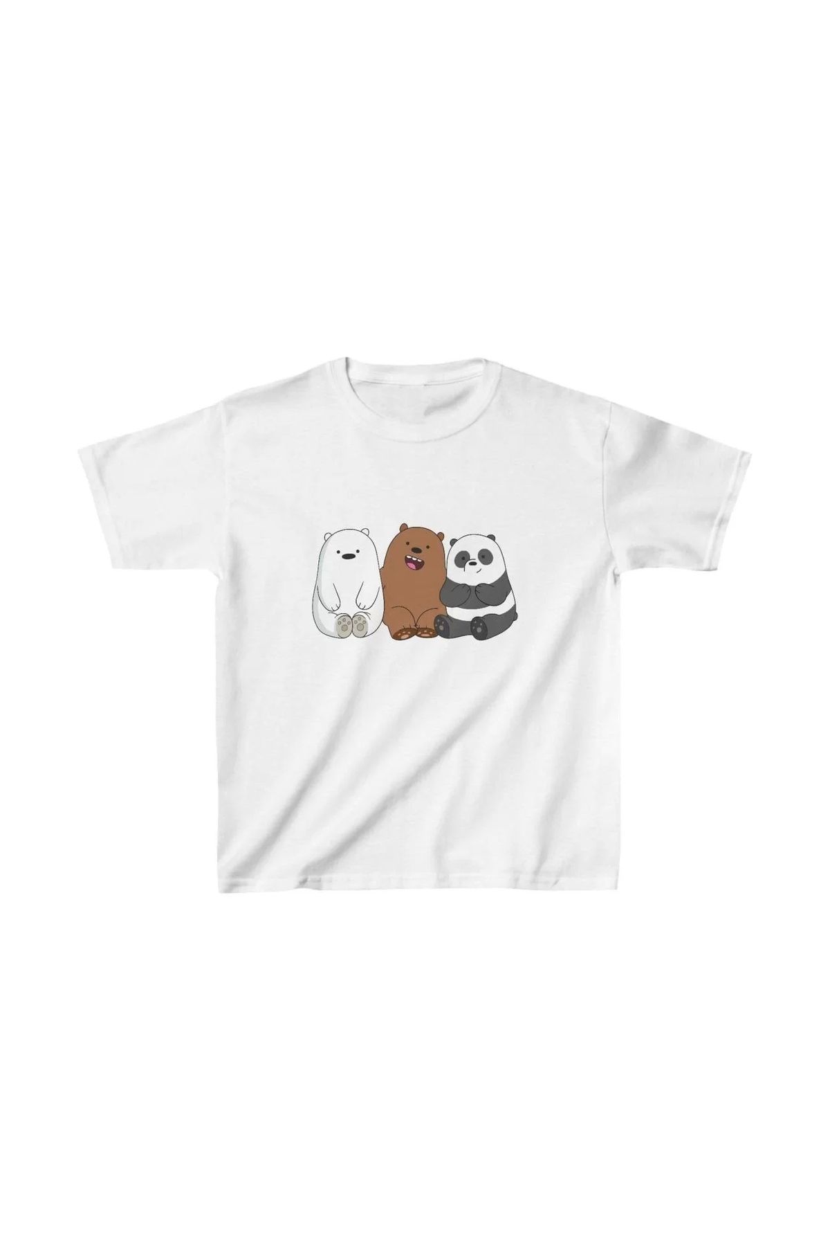 luz&pos Çocuk Unisex Baskılı T-Shirt - Beyaz