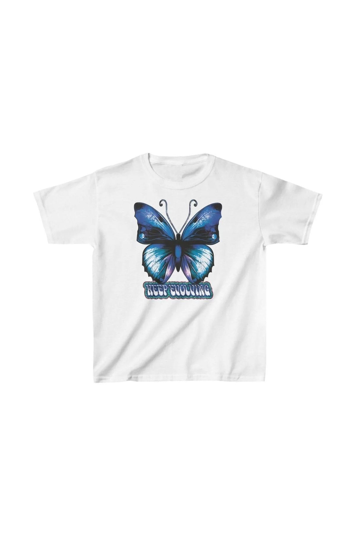 luz&pos Unisex Çocuk Baskılı T-Shirt - Beyaz