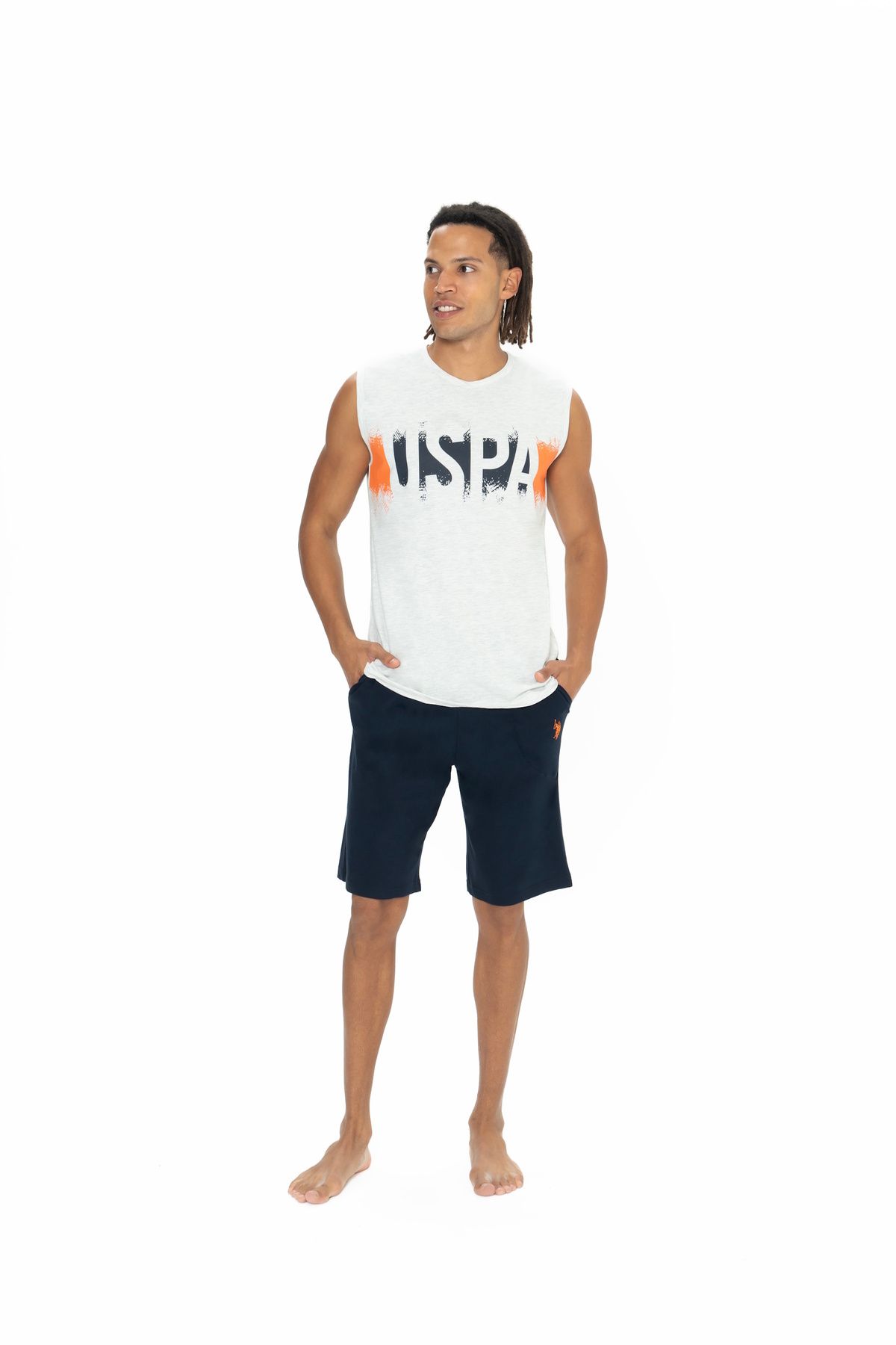 Sereia U.S. Polo Assn. Erkek Atlet&Şort Pijama Takımı - SREIA18Z88V5R