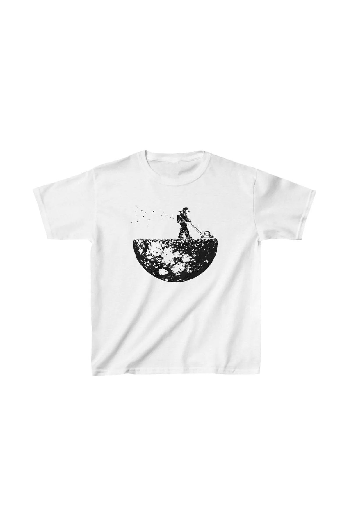 luz&pos Unisex Çocuk Baskılı T-Shirt - Beyaz