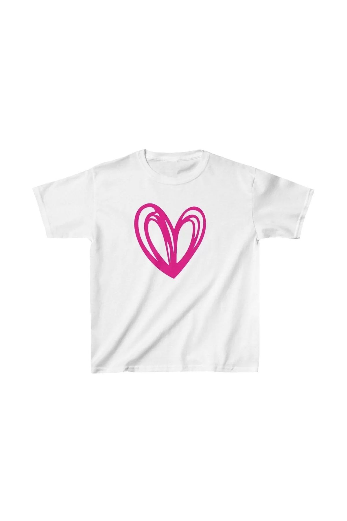 luz&pos Unisex Çocuk Baskılı T-Shirt - Beyaz