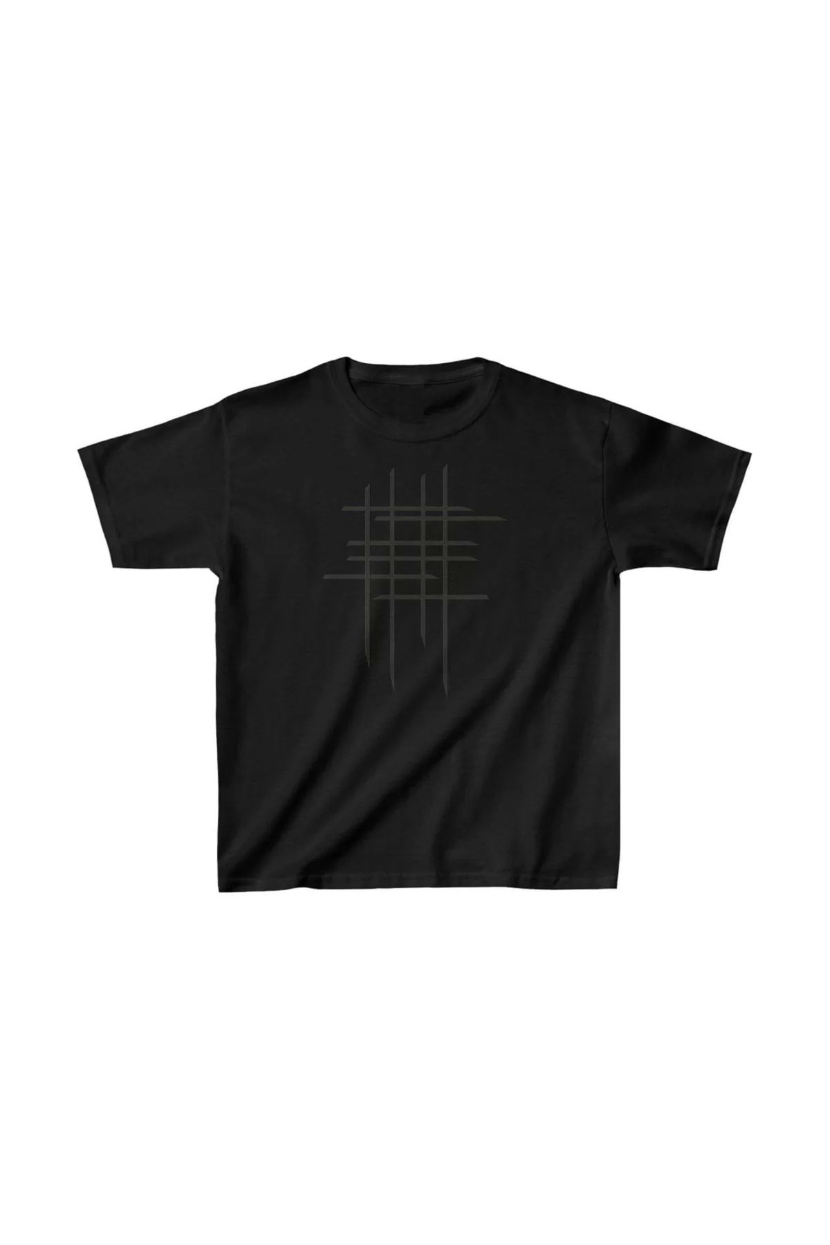 luz&pos Çocuk Unisex Baskılı T-Shirt - Siyah