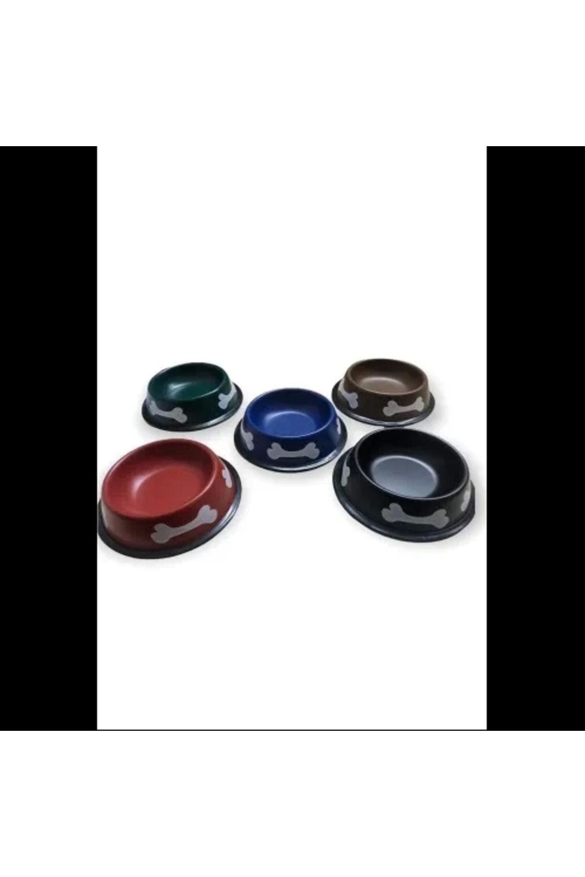 PRATİKOBA Kemik Desenli Metal Mama Kabı