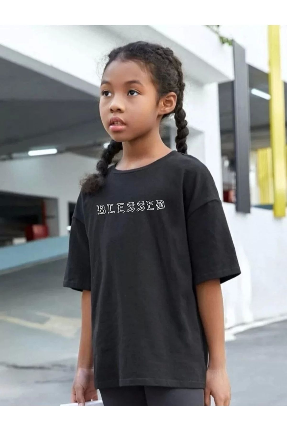 luz&pos Çocuk Unisex Baskılı T-Shirt - Siyah